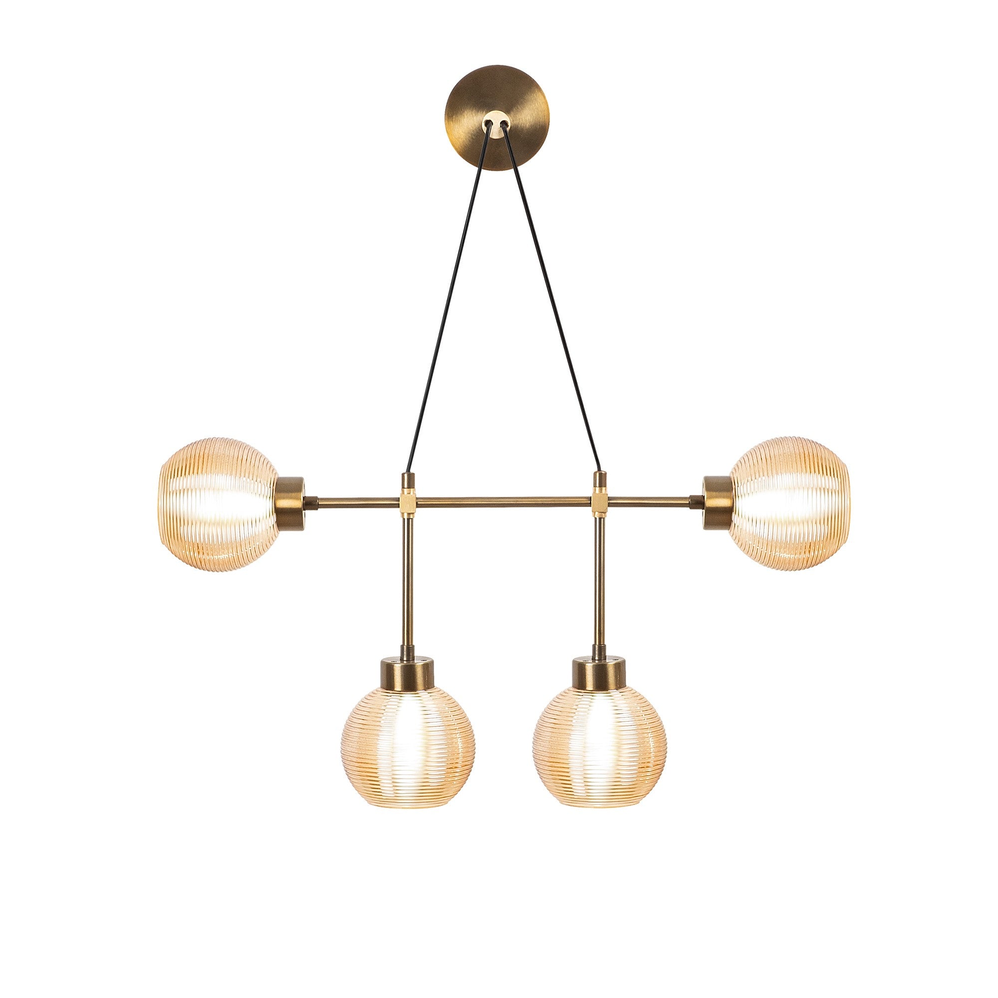 Candeeiro de Parede vintage moderna, corpo de metal, 78 x 15 cm, altura 65 cm | 4 x E27 máx. 40 W, IP20 | Iluminação elegante para decoração de casa e escritório