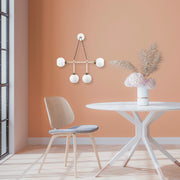 Candeeiro de Parede vintage moderna, corpo de metal, 78 x 15 cm, altura: 65 cm | 4 x E27 máx. 40 W, IP20 | Design elegante para decoração de casa e escritório