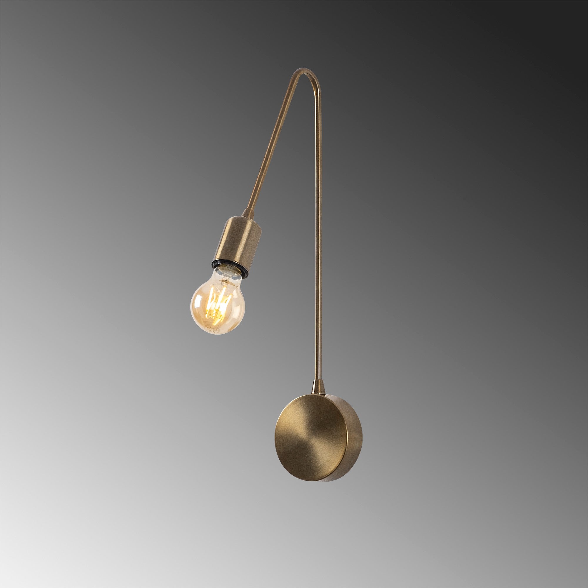 Candeeiro de Parede vintage em cobre, 10 x 20 cm, altura 48 cm | Corpo em metal, soquete E27 máx. 40 W, IP20 | Design moderno e elegante para decoração de casa e escritório