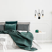 Candeeiro de Parede – 42 x 20 cm – Preto – Metal