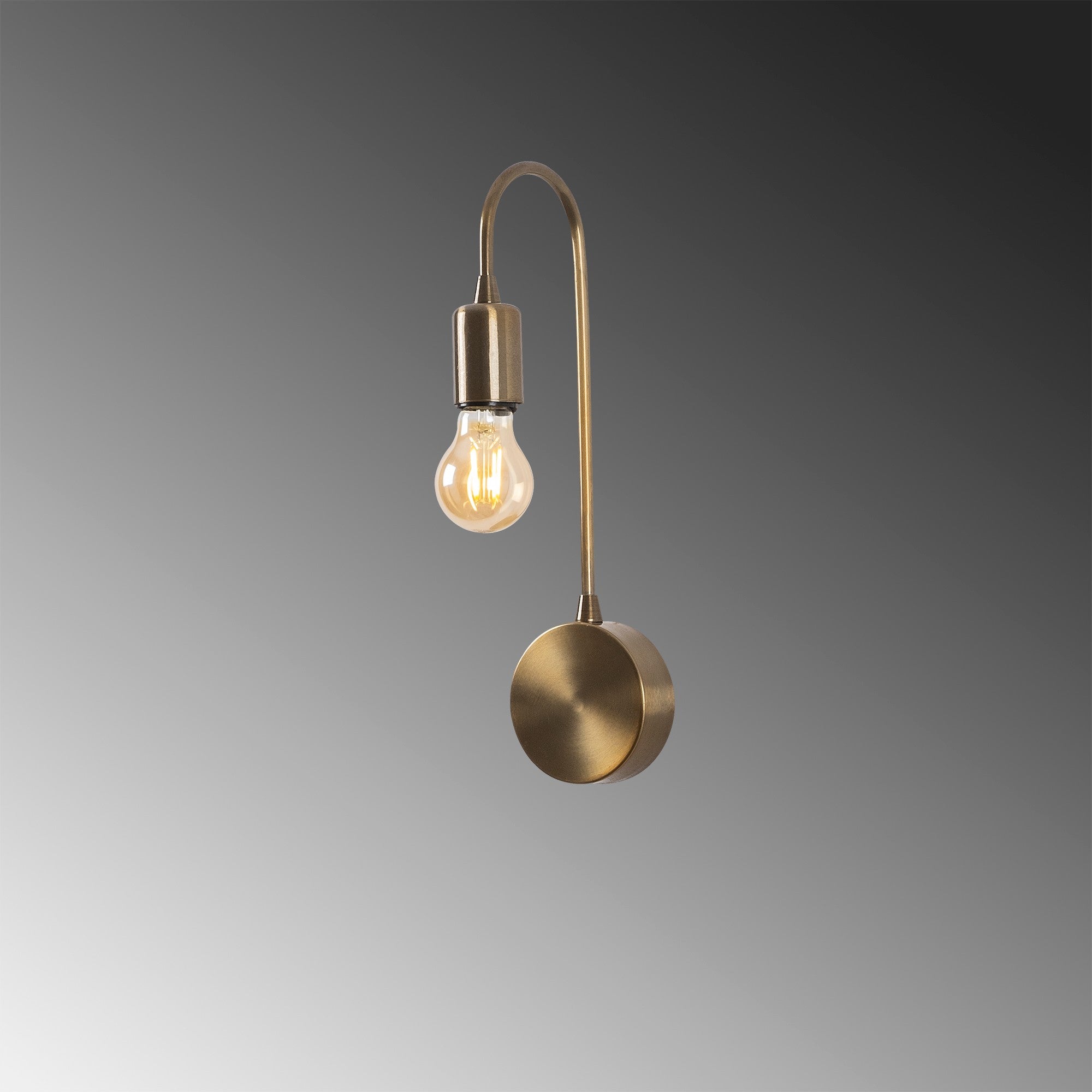 Candeeiro de Parede – 10 x 14 cm – Cobre – Metal