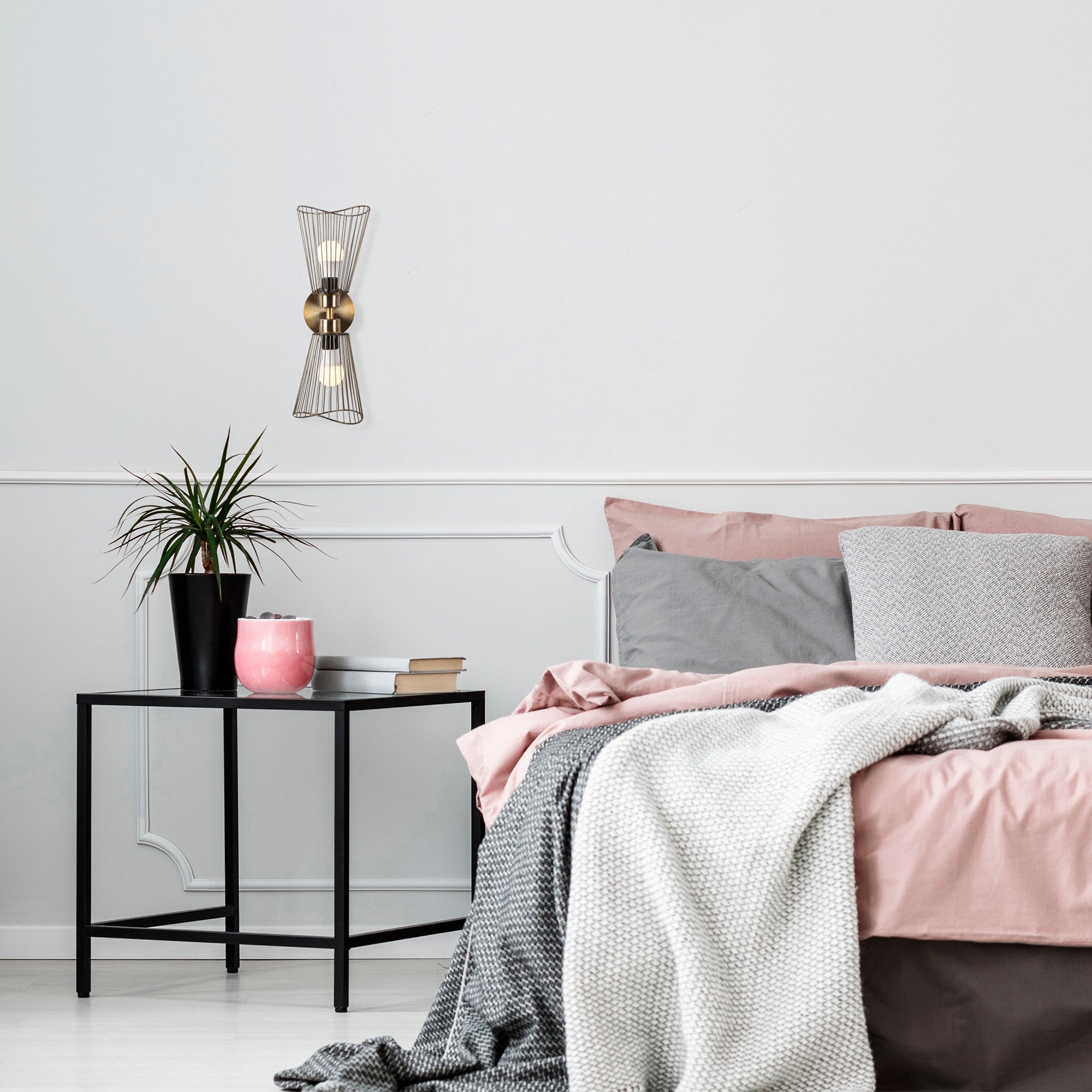 Candeeiro de Parede – 48 cm de altura – Vintage – Metal