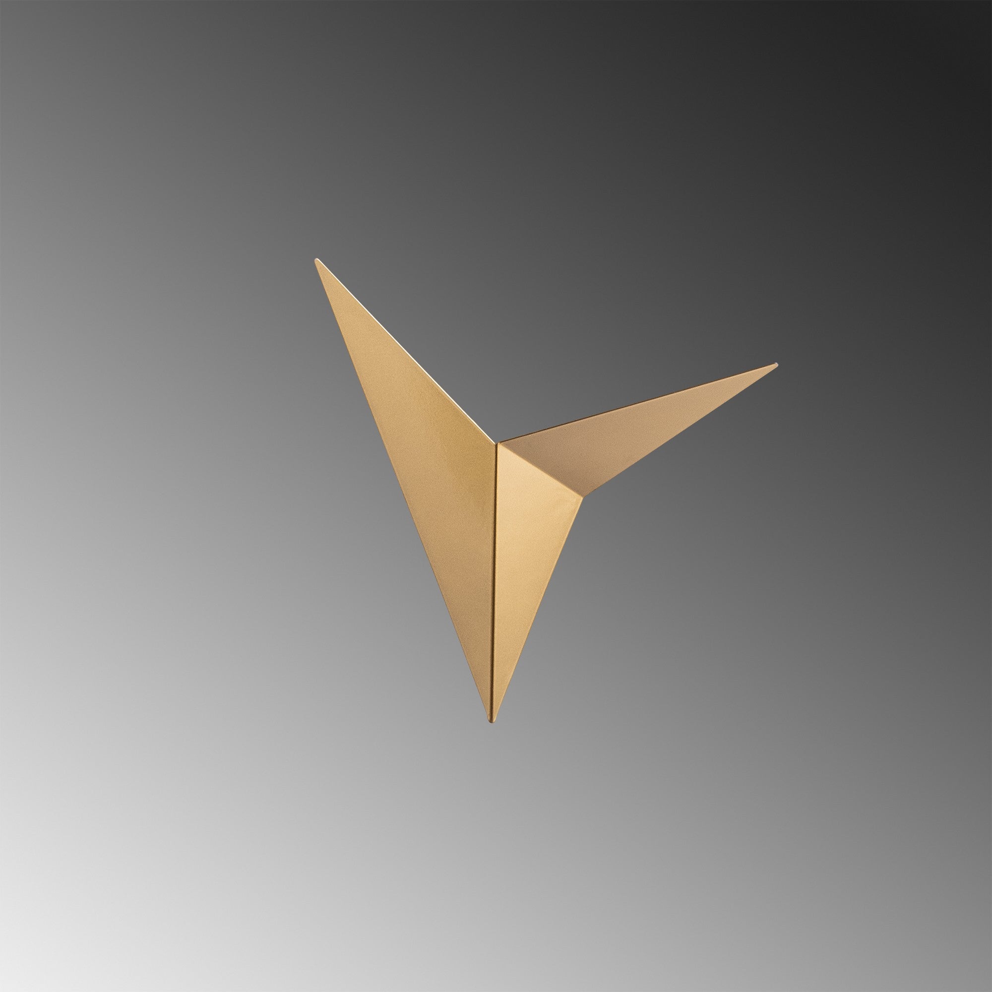 Candeeiro de Parede – 34 x 5 x 34 cm – Dourado – Metal