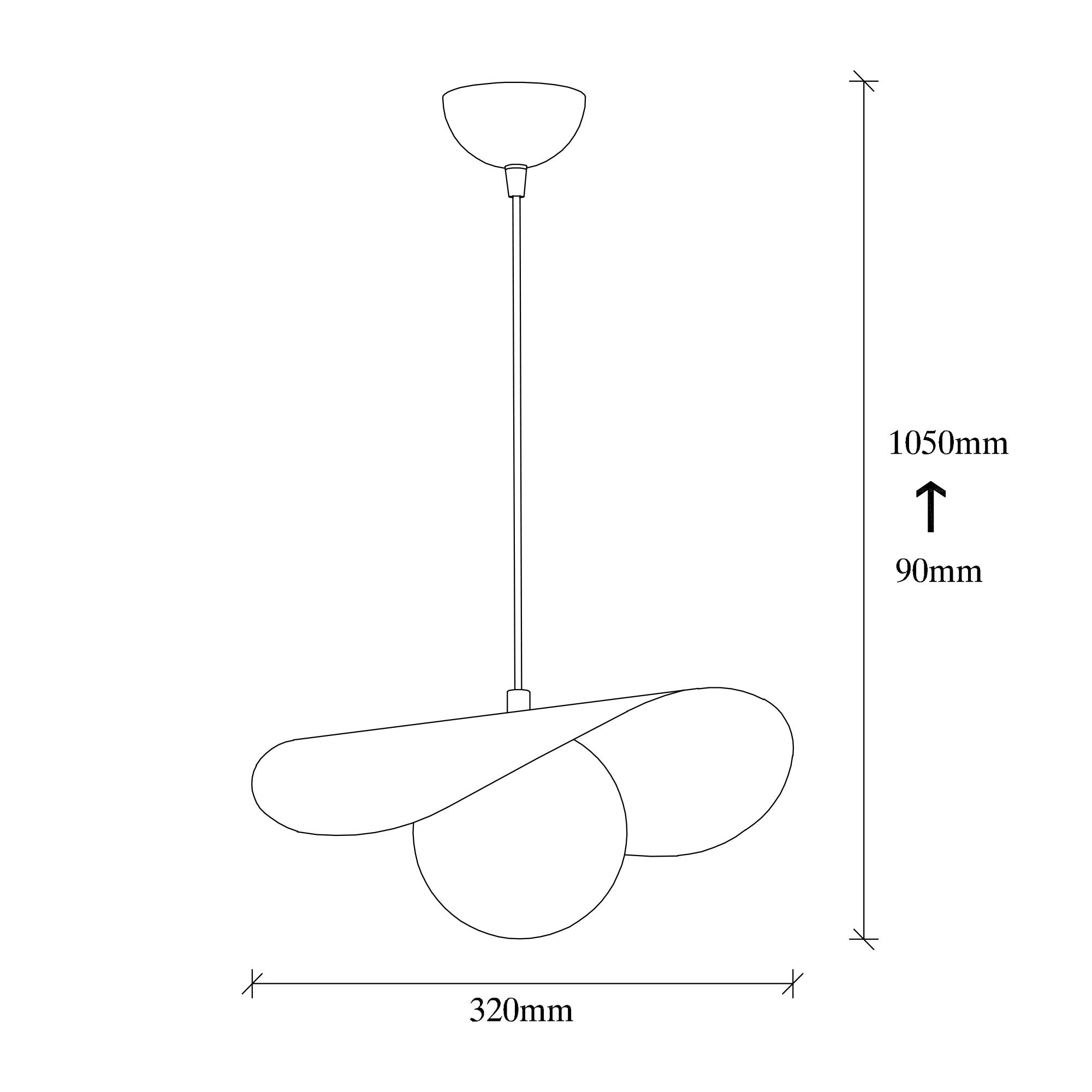 Candeeiro de Teto Industrial – 32 x 38 cm – Preto e Branco – Metal
