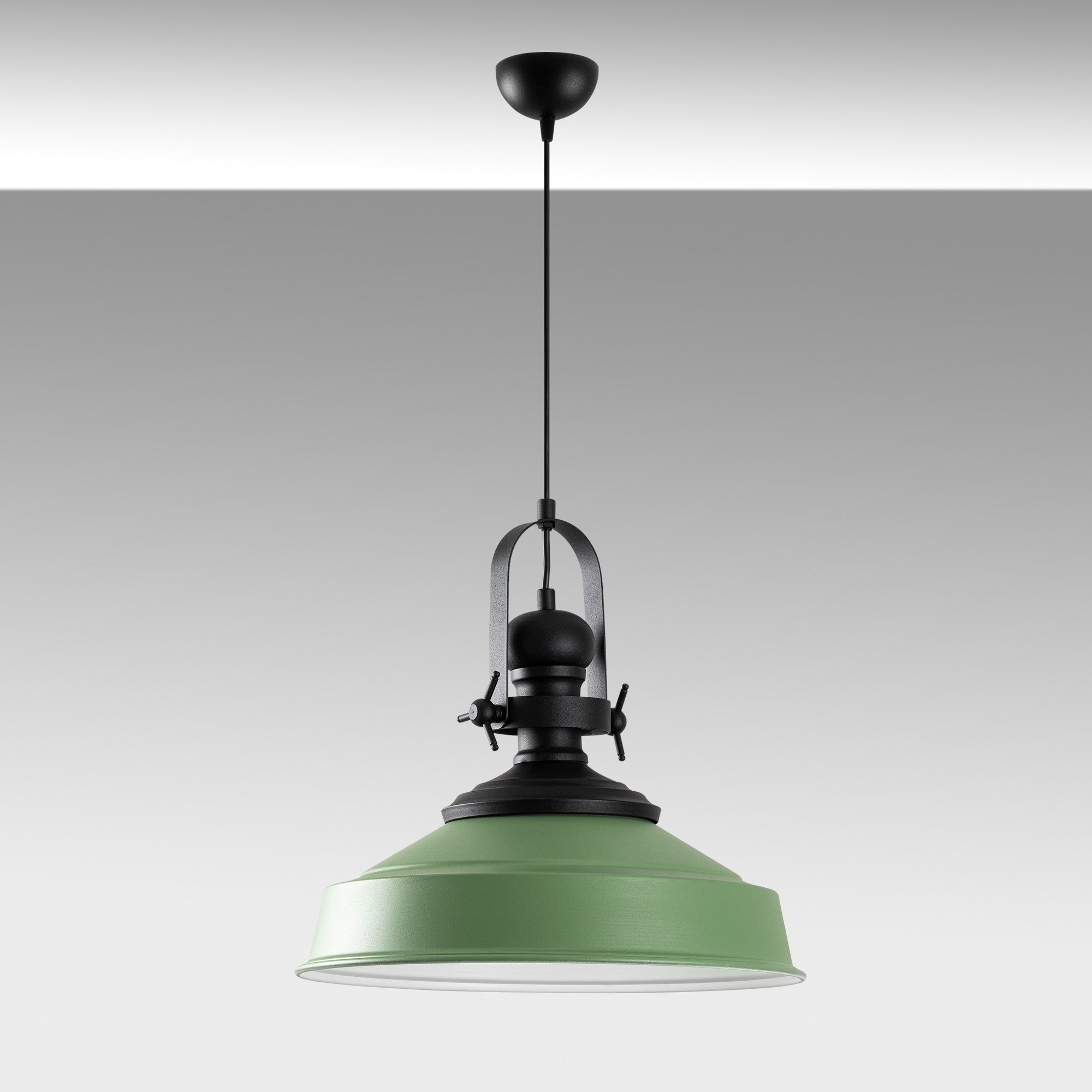 Candeeiro de Teto - 45-130 cm - Verde - Metal