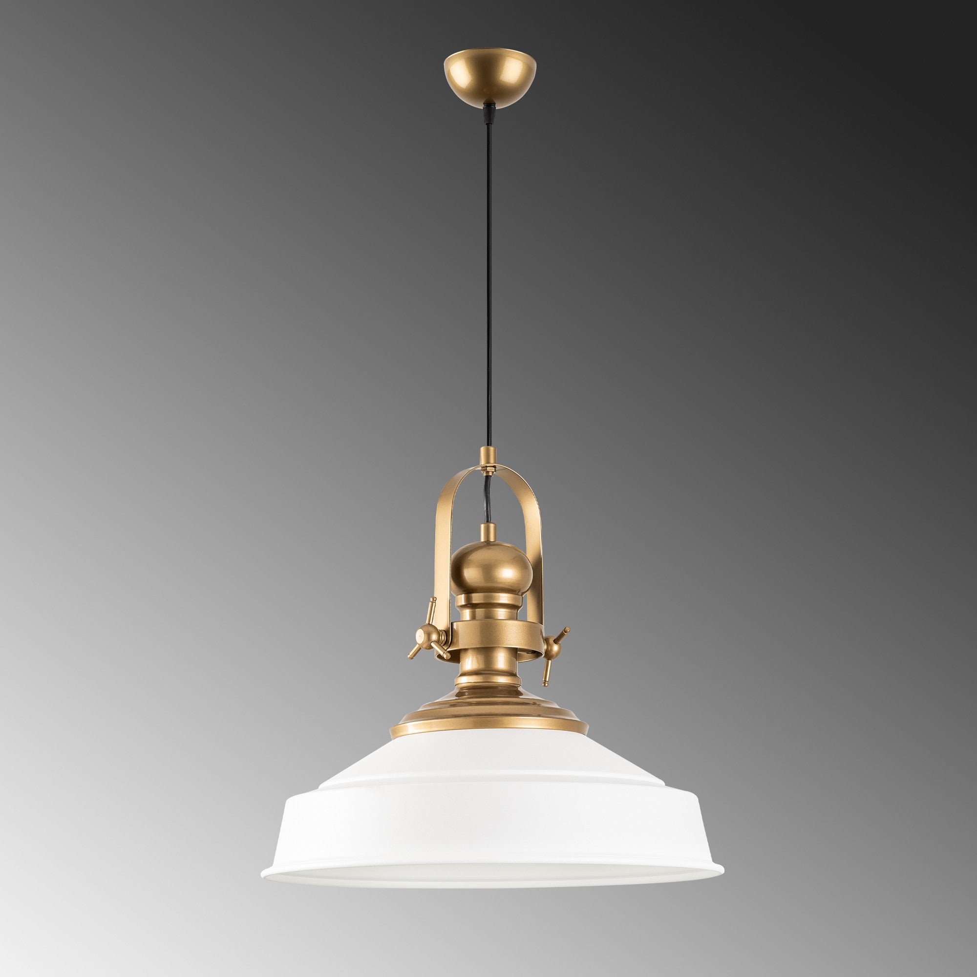 Candeeiro de Teto – 41 cm – Branco – Metal