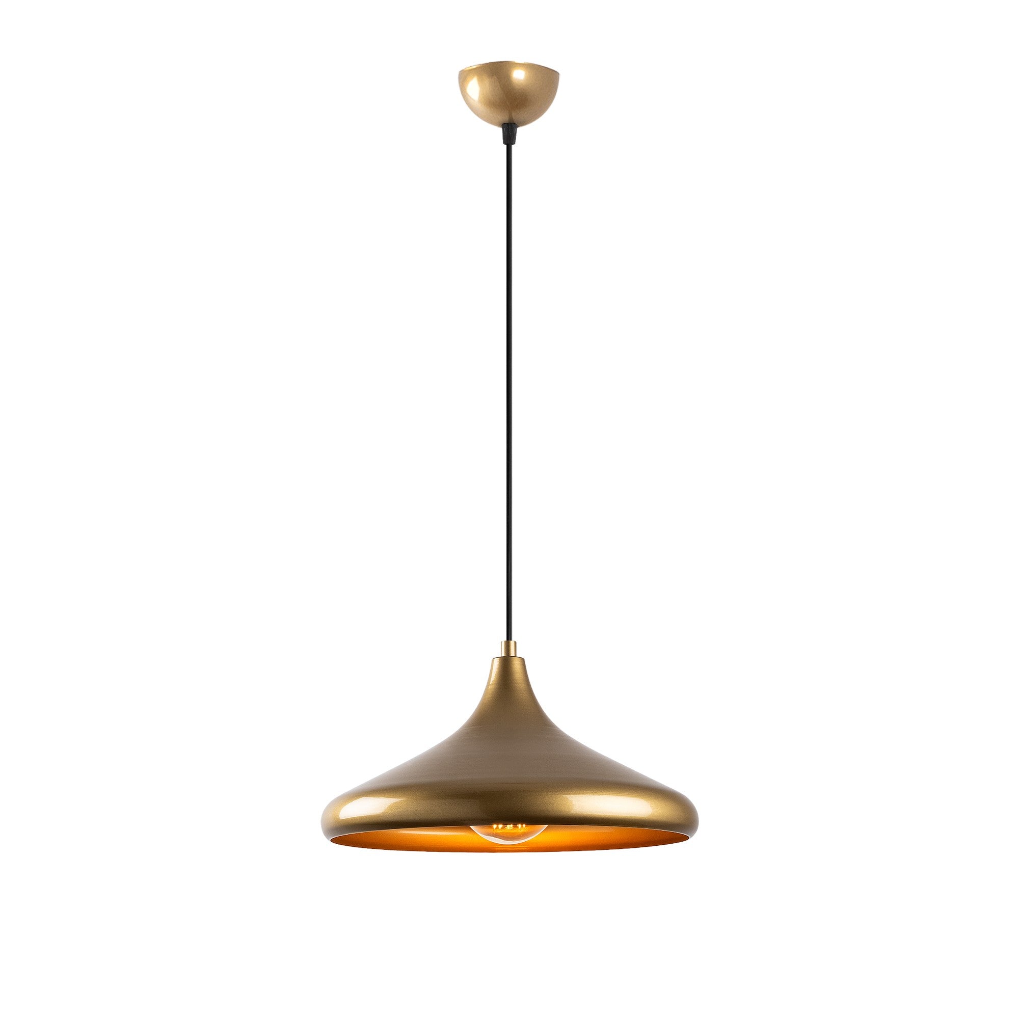 Candeeiro de Teto – 35 cm – Dourado – Metálico