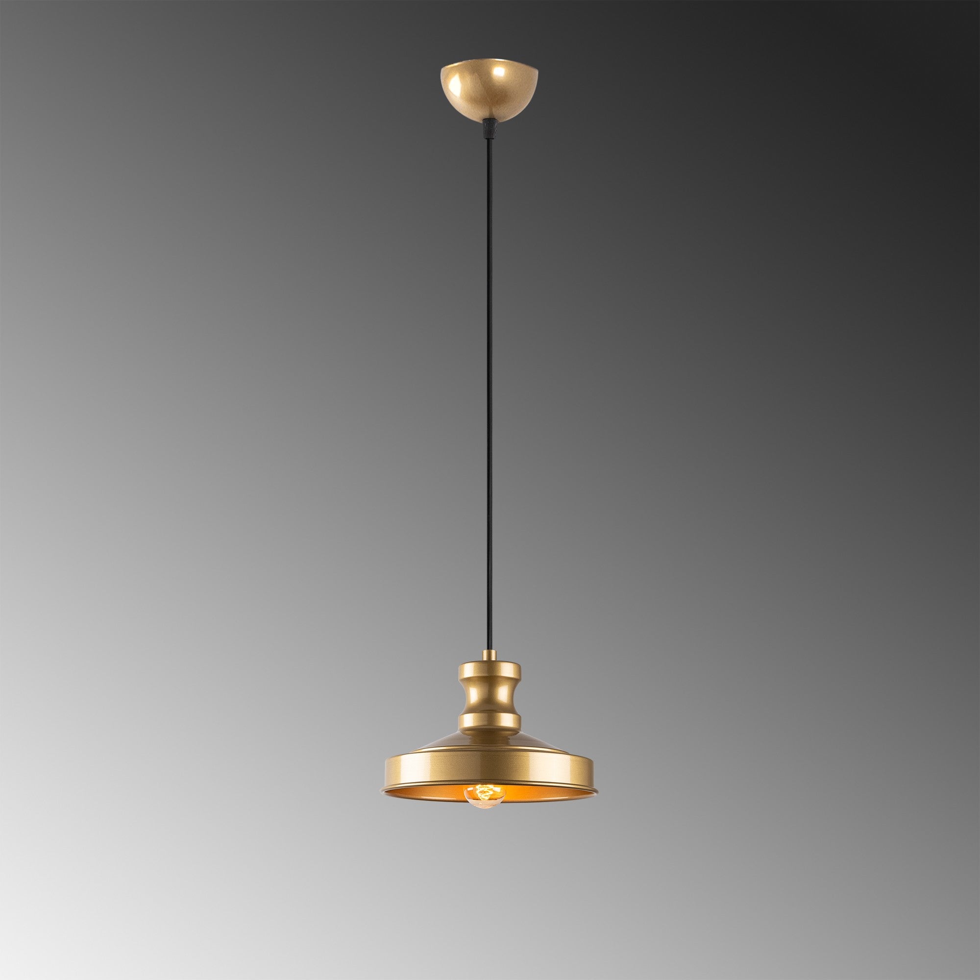 Candeeiro de Teto – 22 cm – Dourado – Metálico