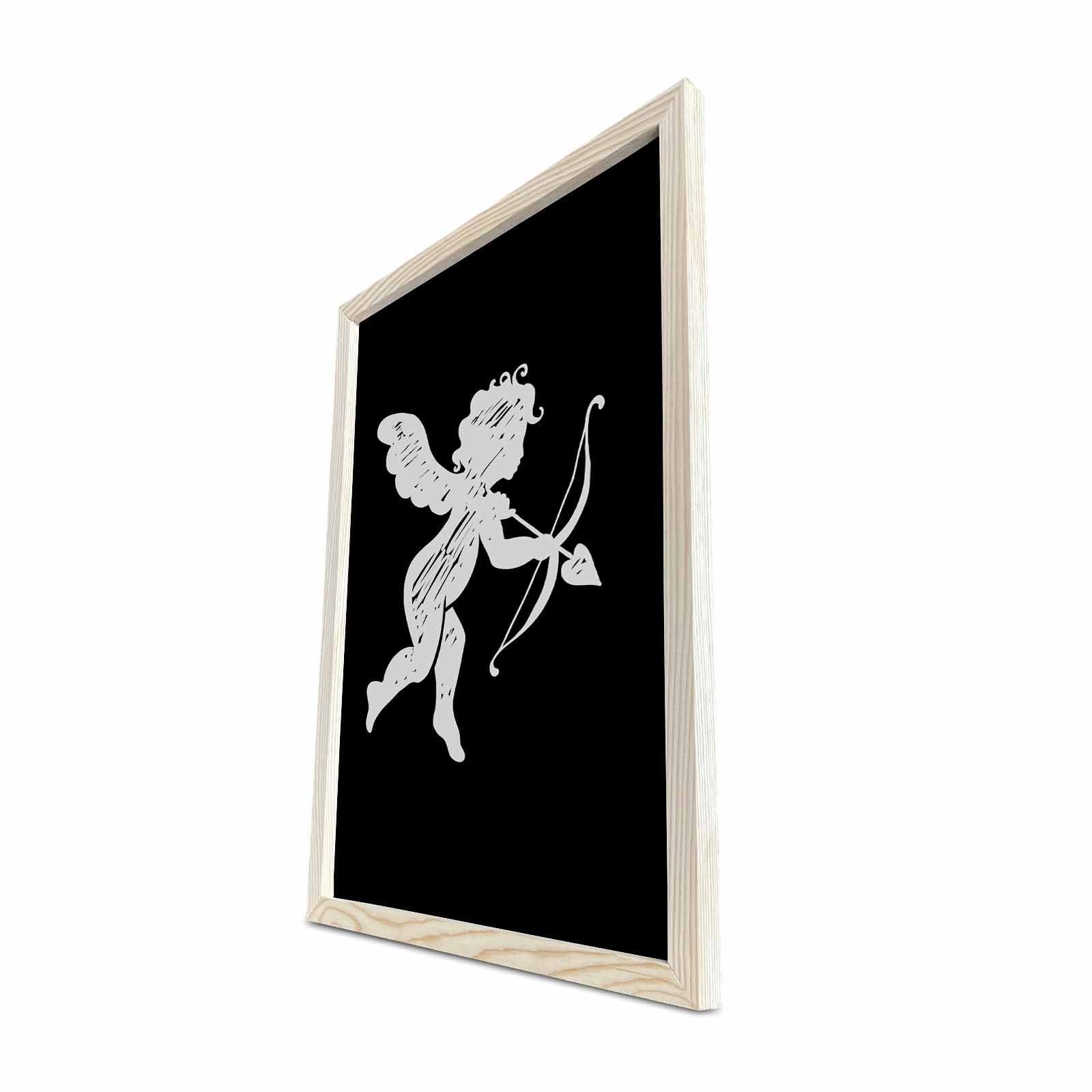 Quadro Decorativo em MDF com Moldura de Madeira, Multicolor, 38 x 53 cm – KCT-002 (585DZL1102)