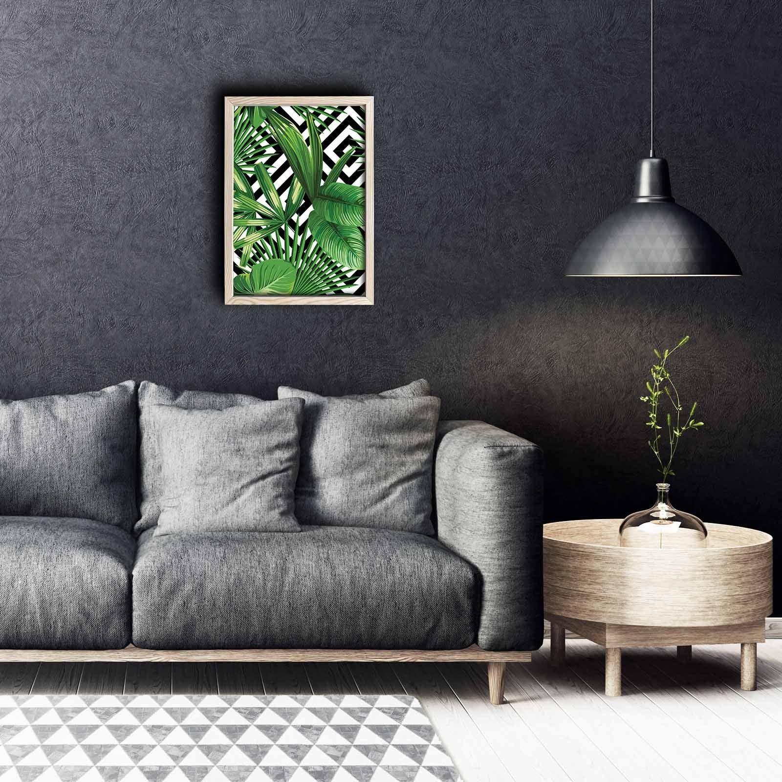 Quadro Decorativo em MDF com Moldura de Madeira, Multicor, 38 x 53 cm – KCT-004