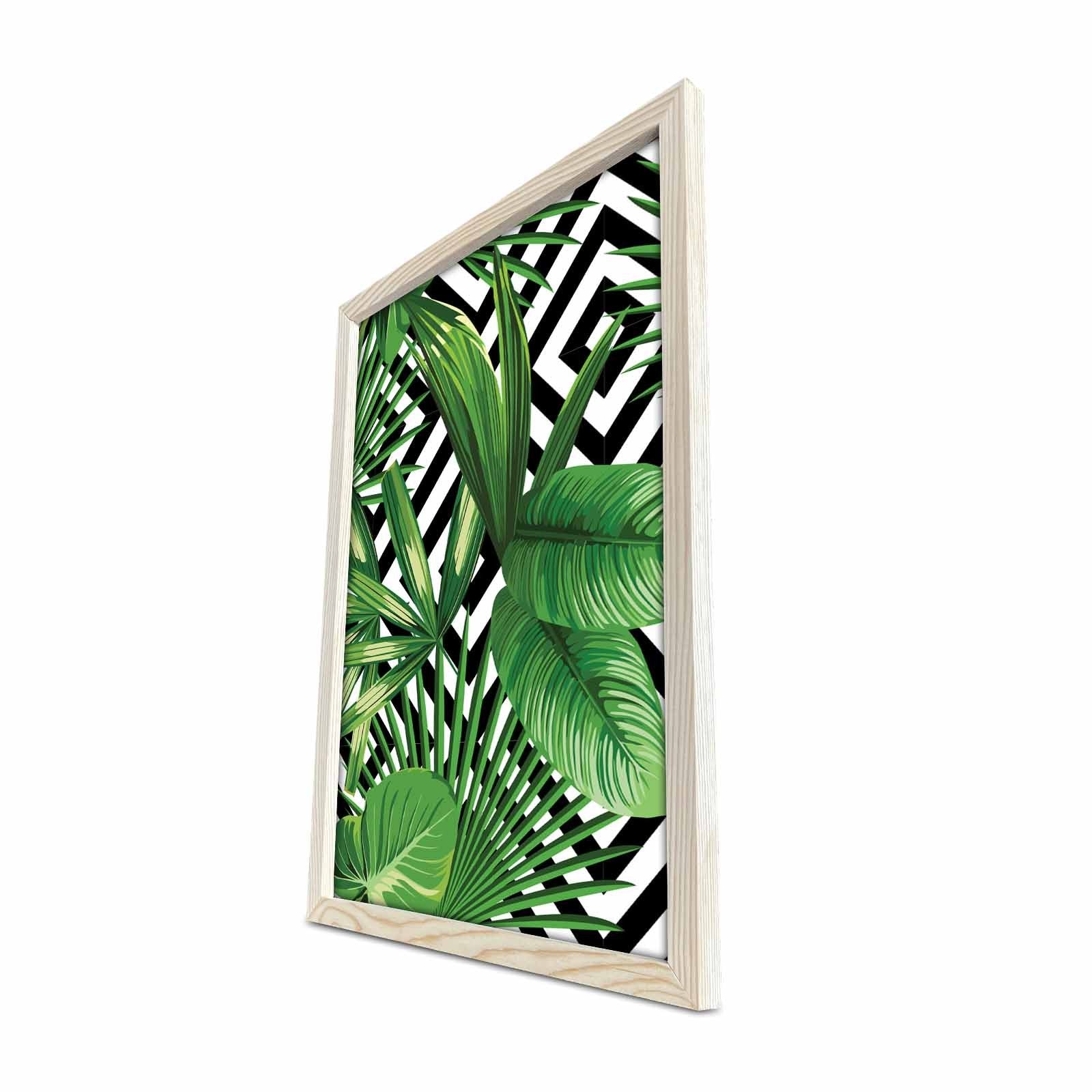 Quadro Decorativo em MDF com Moldura de Madeira, Multicor, 38 x 53 cm – KCT-004