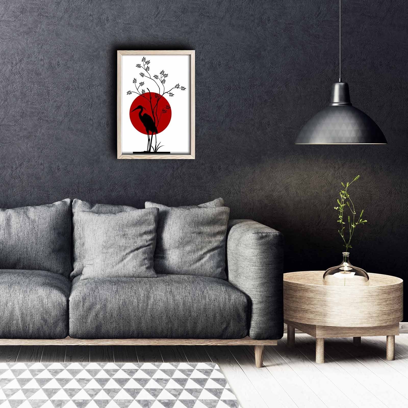 Quadro Decorativo em MDF com Moldura de Madeira KCT-006, Multicolor, 38 x 53 cm