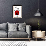 Quadro Decorativo em MDF com Moldura de Madeira KCT-006, Multicolor, 38 x 53 cm