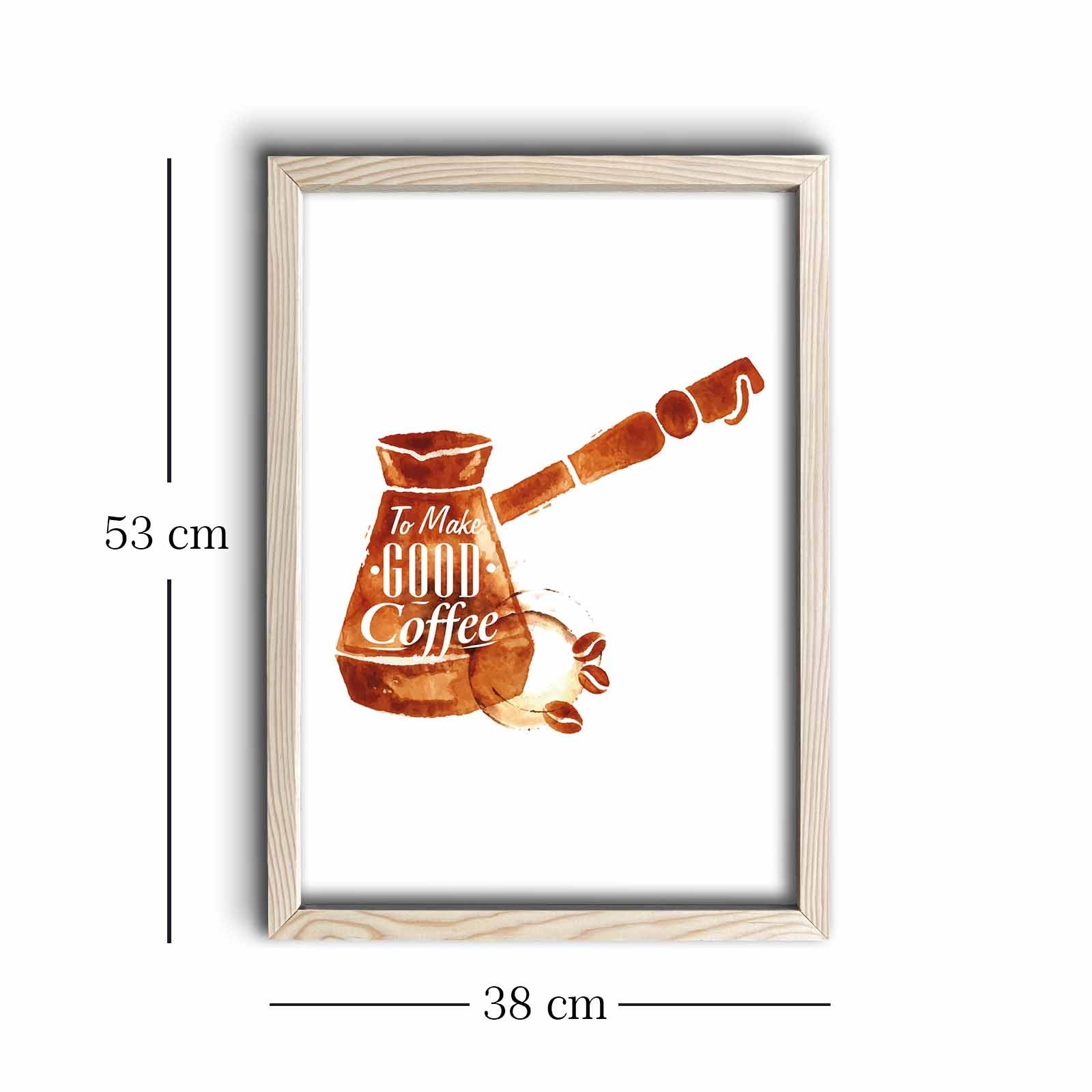 Quadro Decorativo em MDF com Moldura de Madeira KCT-008 – Multicolor – 38 x 53 cm