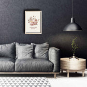 Quadro Decorativo em MDF 3 mm com Moldura de Madeira, Multicolor, 38 x 53 cm (KCT-009)