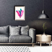 Quadro Decorativo em MDF com Moldura de Madeira, Multicolor, 38 x 53 cm (KCT-011)