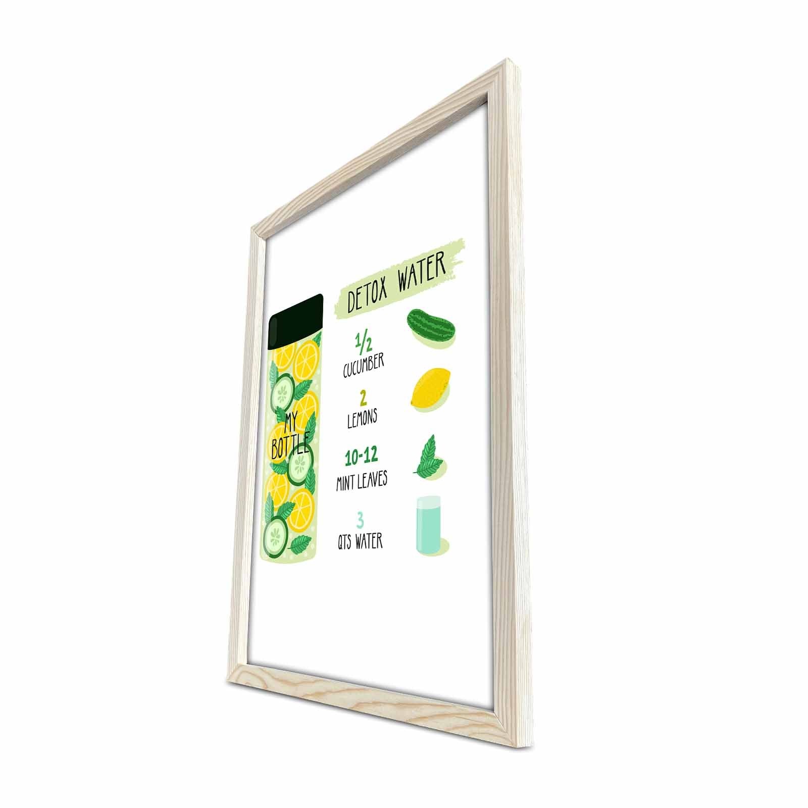 Quadro Decorativo em MDF KCT-012 Multicolor com Moldura de Madeira (38 x 53 cm, 3 mm)