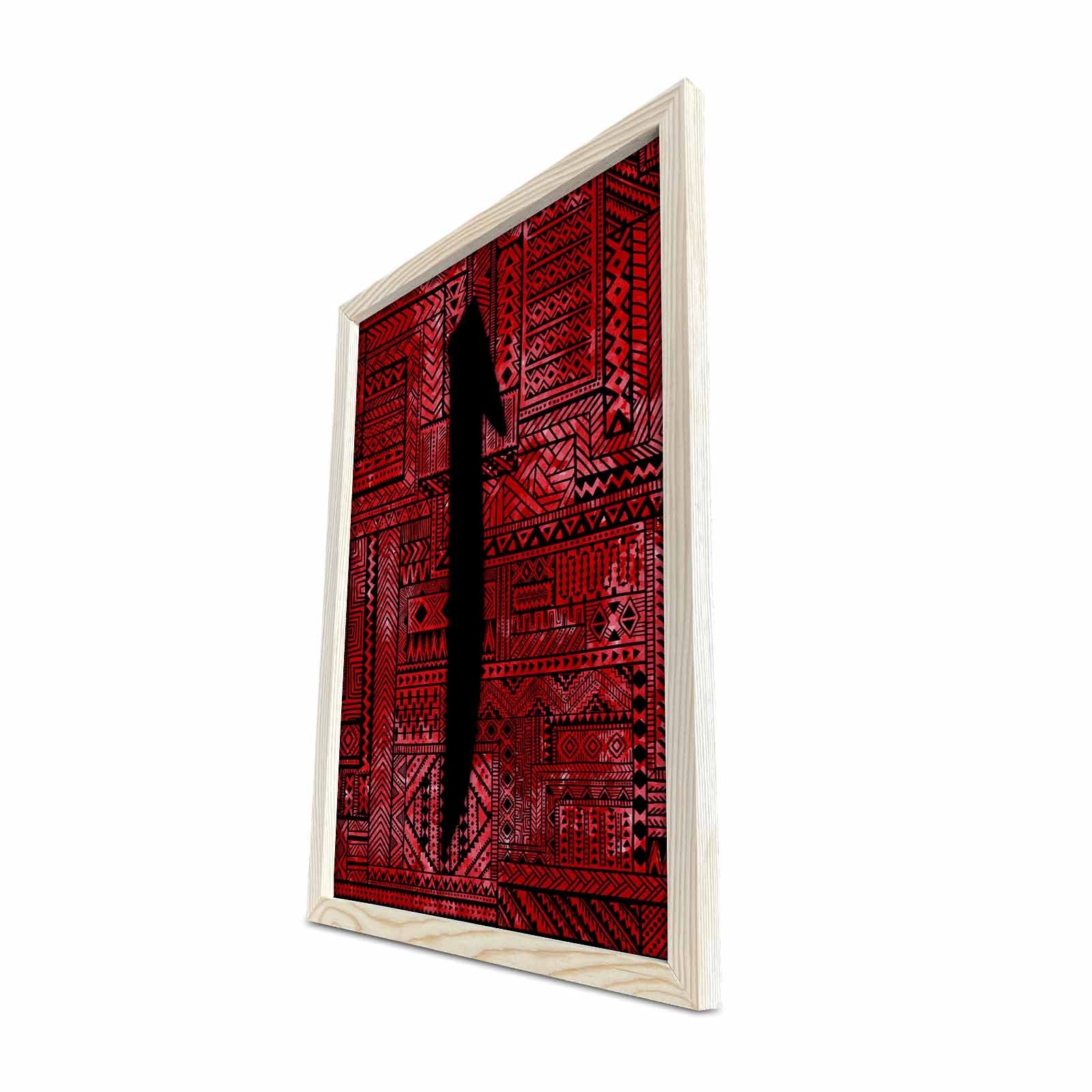 Quadro Decorativo em MDF com Moldura de Madeira, Multicolor, 38 x 53 cm (KCT-014)