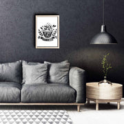 Quadro Decorativo em MDF com Moldura de Madeira, Multicolor, 38 x 53 cm — KCT-015 (585DZL1115)