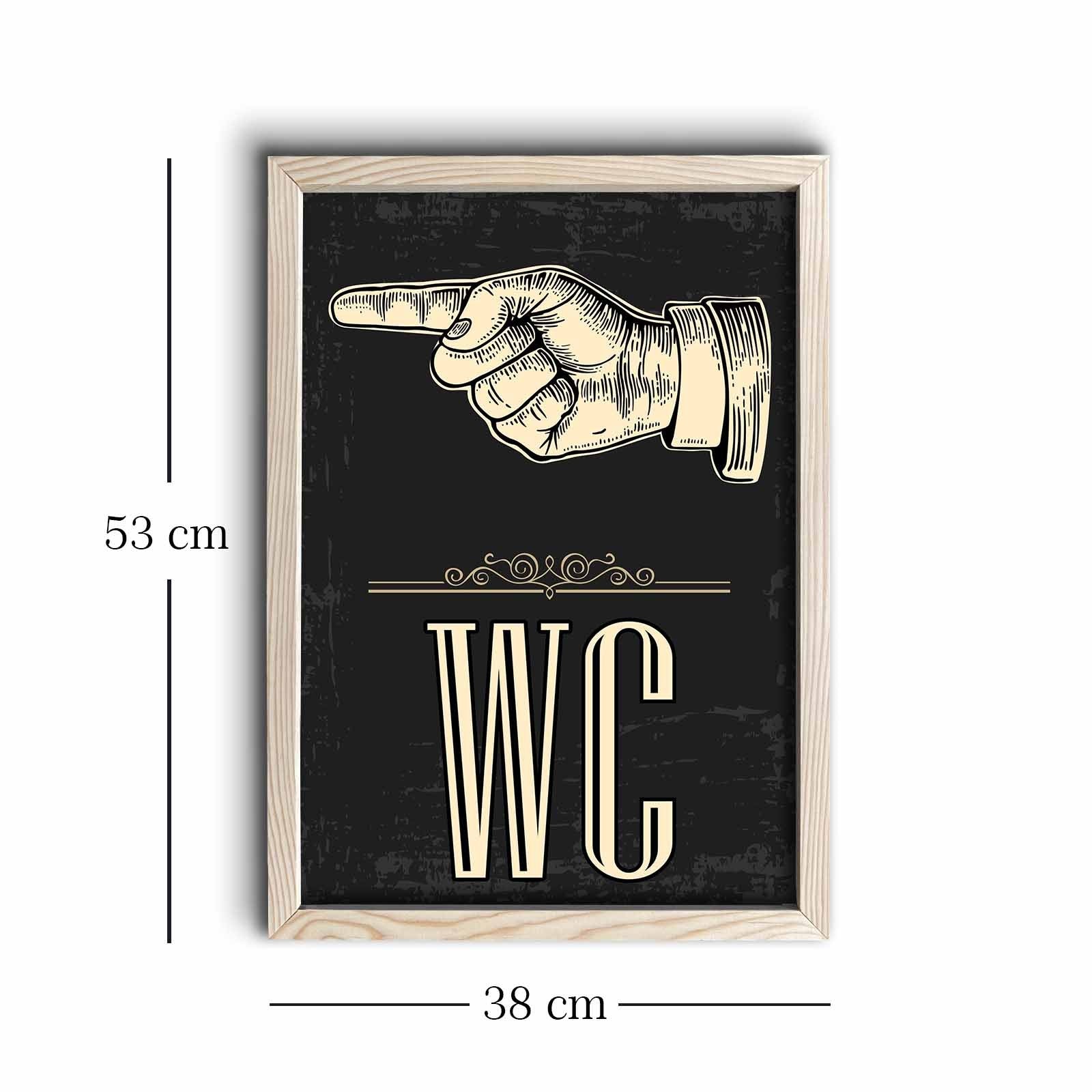 Quadro Decorativo MDF 3 mm com Moldura de Madeira, Multicolor, 38 x 53 cm – KCT-021