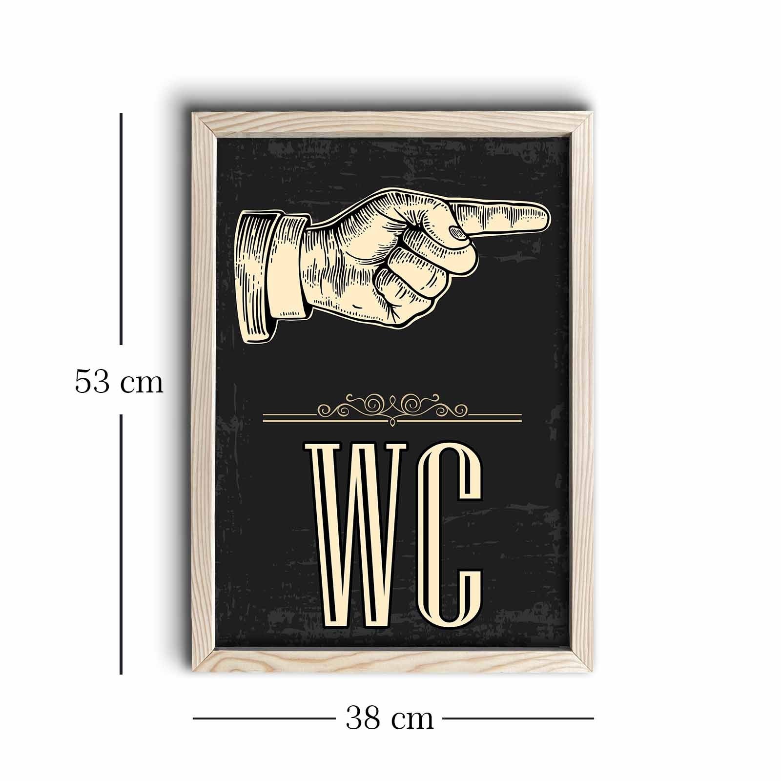 Quadro Decorativo em MDF com Moldura de Madeira (3 mm), Multicolor, 38 x 53 cm – KCT-022