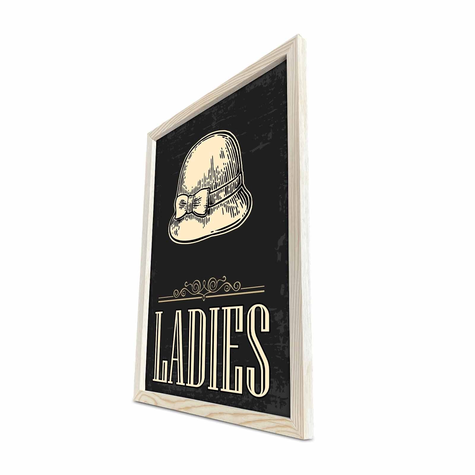 Quadro Decorativo em MDF 3 mm com Moldura de Madeira, Multicolor, 38 x 53 cm (KCT-023)