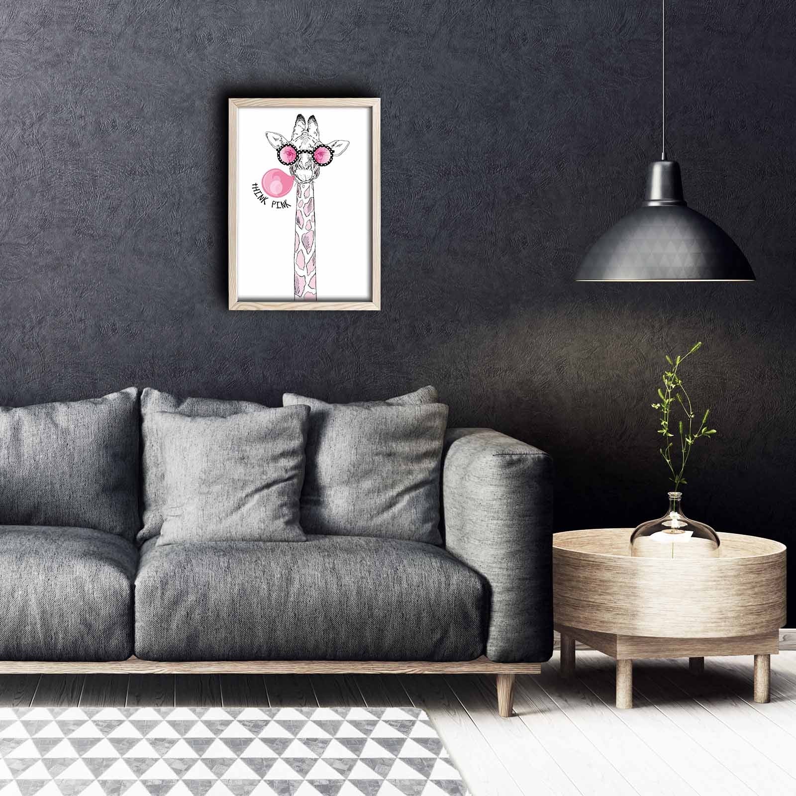 Pintura Decorativa em MDF (3 mm) com Moldura de Madeira KCT-025 – Multicolor, 38 x 53 cm