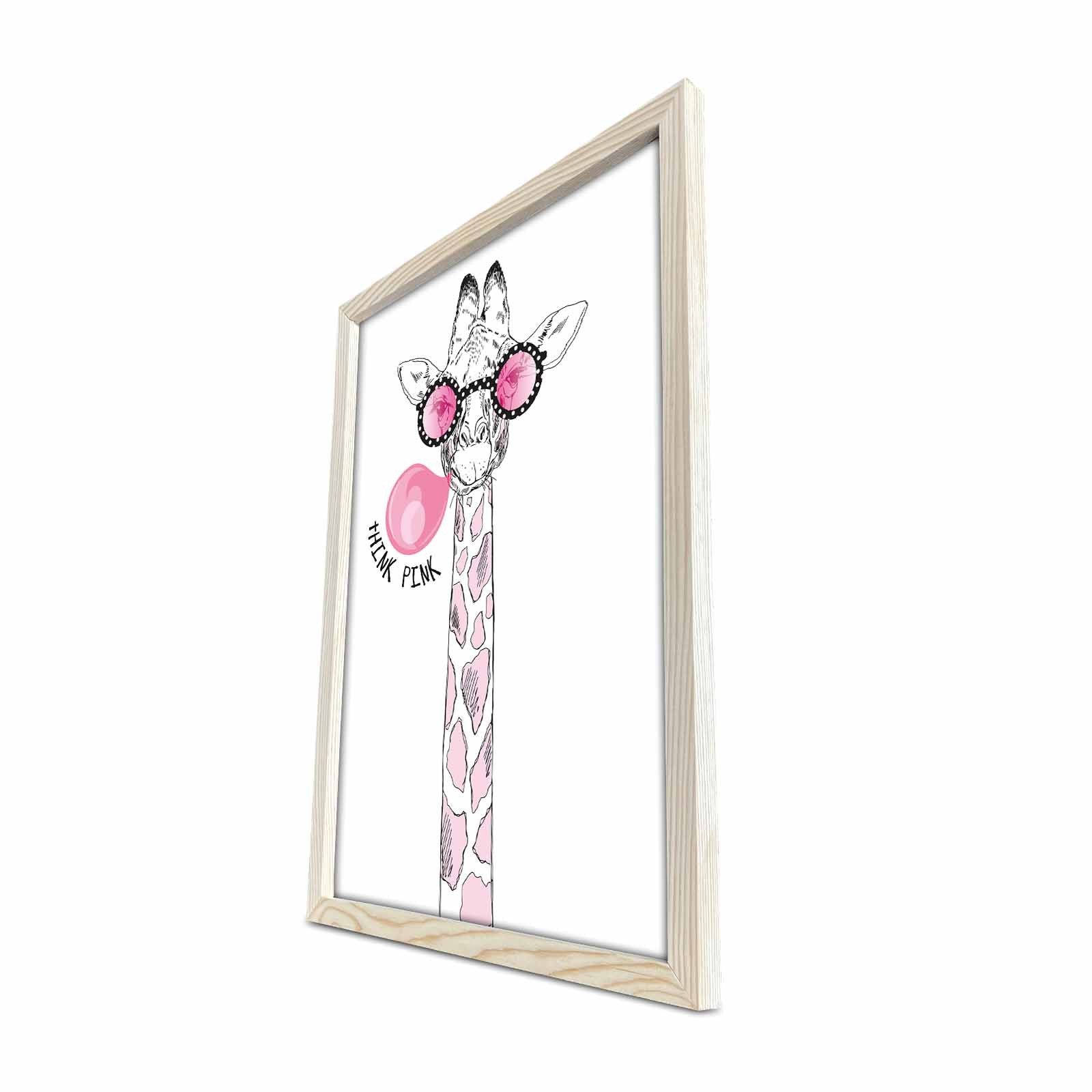 Pintura Decorativa em MDF (3 mm) com Moldura de Madeira KCT-025 – Multicolor, 38 x 53 cm