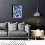 Quadro Decorativo Moldurado em MDF Multicolor KCT-033, Moldura de Madeira, 38 x 53 cm