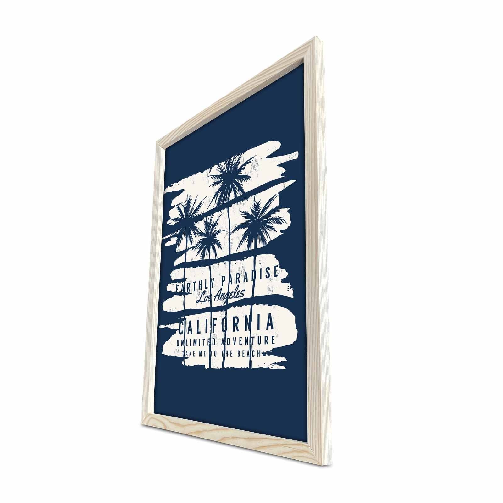 Quadro Decorativo em MDF com Moldura de Madeira, Multicolor, 38 x 53 cm (KCT-035)