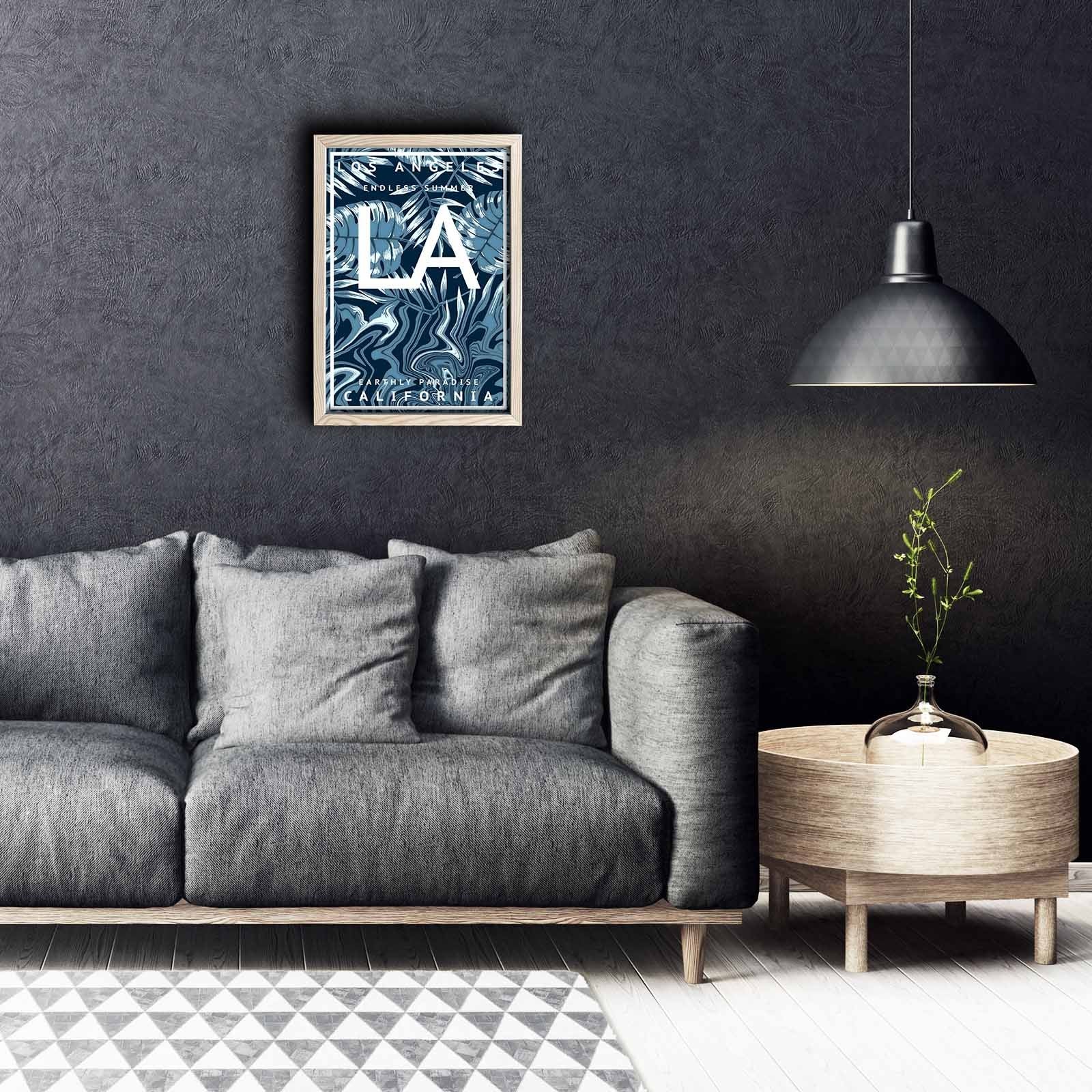 Quadro Decorativo em MDF 3 mm com Moldura de Madeira 38x53 cm Multicolor - KCT-036