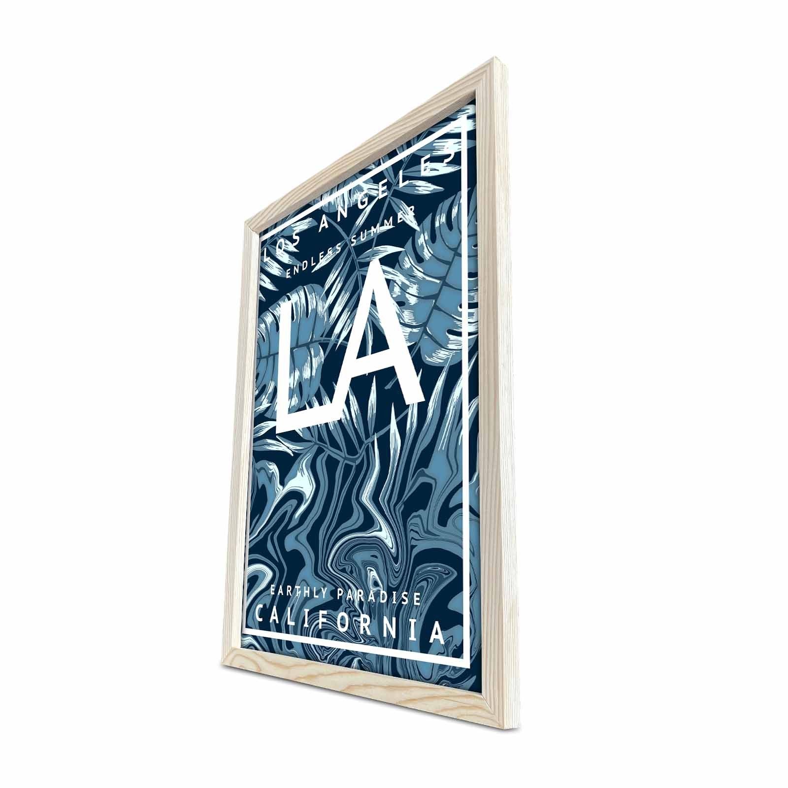 Quadro Decorativo em MDF 3 mm com Moldura de Madeira 38x53 cm Multicolor - KCT-036