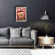 Quadro Decorativo em MDF com Moldura de Madeira Multicolor KCT-039 – 38 x 53 cm