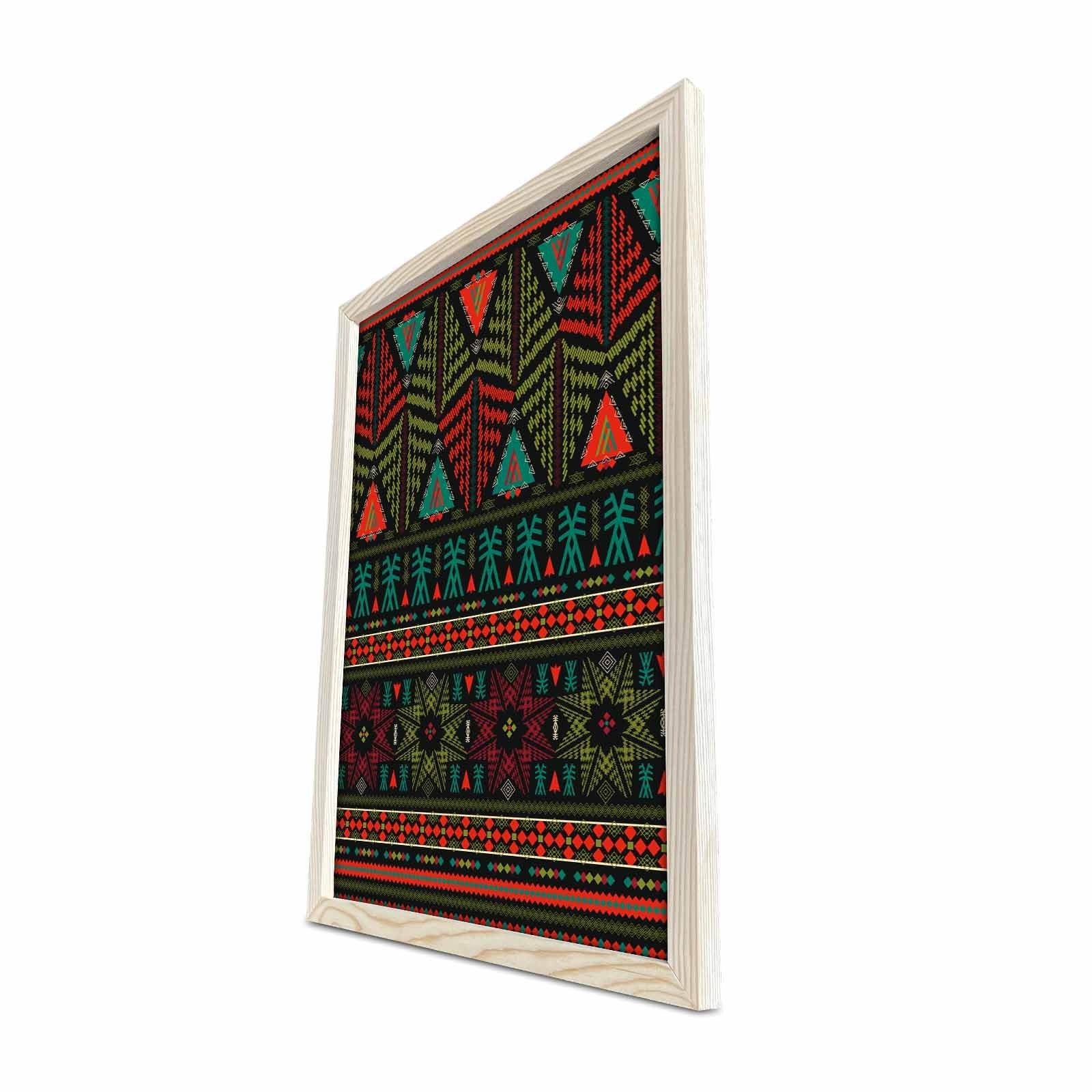 Quadro Decorativo em MDF com Moldura 100% Madeira, Multicolor, 38 x 53 cm – KCT-040