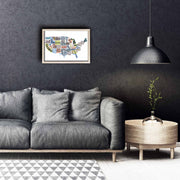 Quadro Decorativo MDF 3 mm com Moldura de Madeira, Multicolor, 38x53 cm – KCT-043