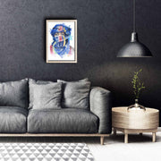 Quadro Decorativo em MDF com Moldura de Madeira, Multicolor, 38 x 53 cm (KCT-046)