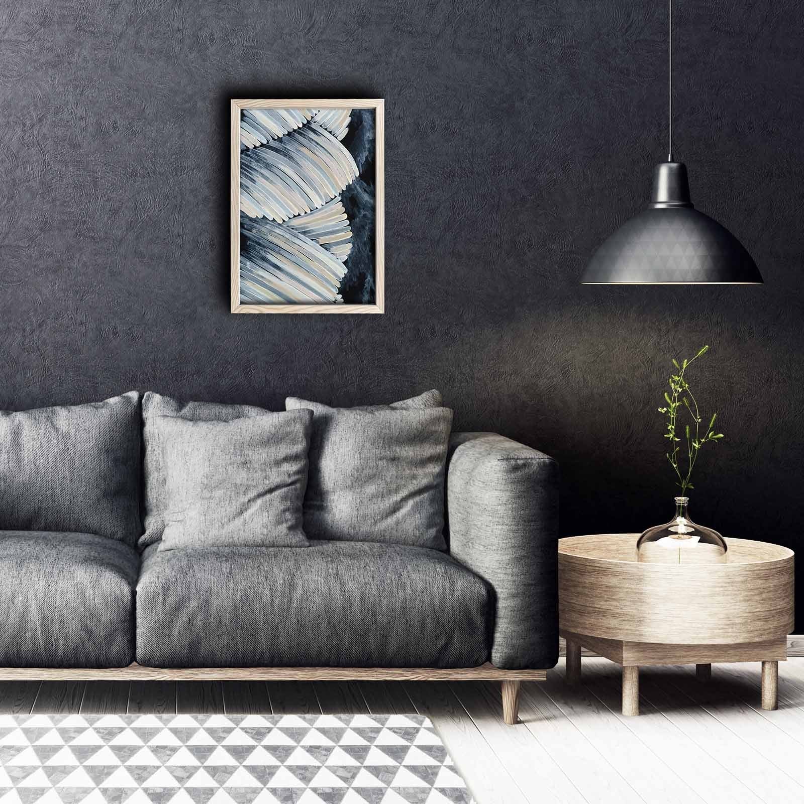 Quadro Decorativo em MDF com Moldura de Madeira, Multicolor, 38 x 53 cm | KCT-047