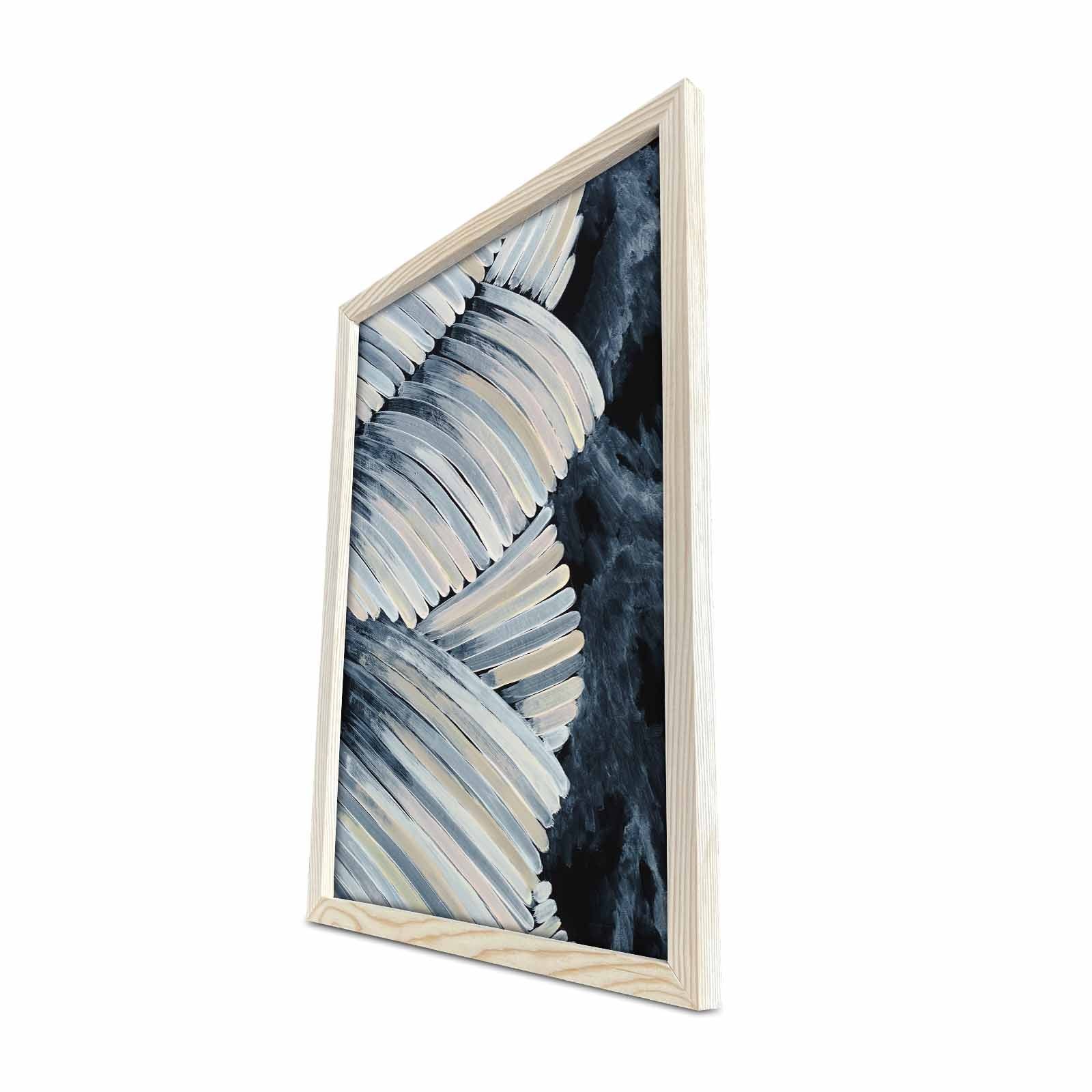Quadro Decorativo em MDF com Moldura de Madeira, Multicolor, 38 x 53 cm | KCT-047