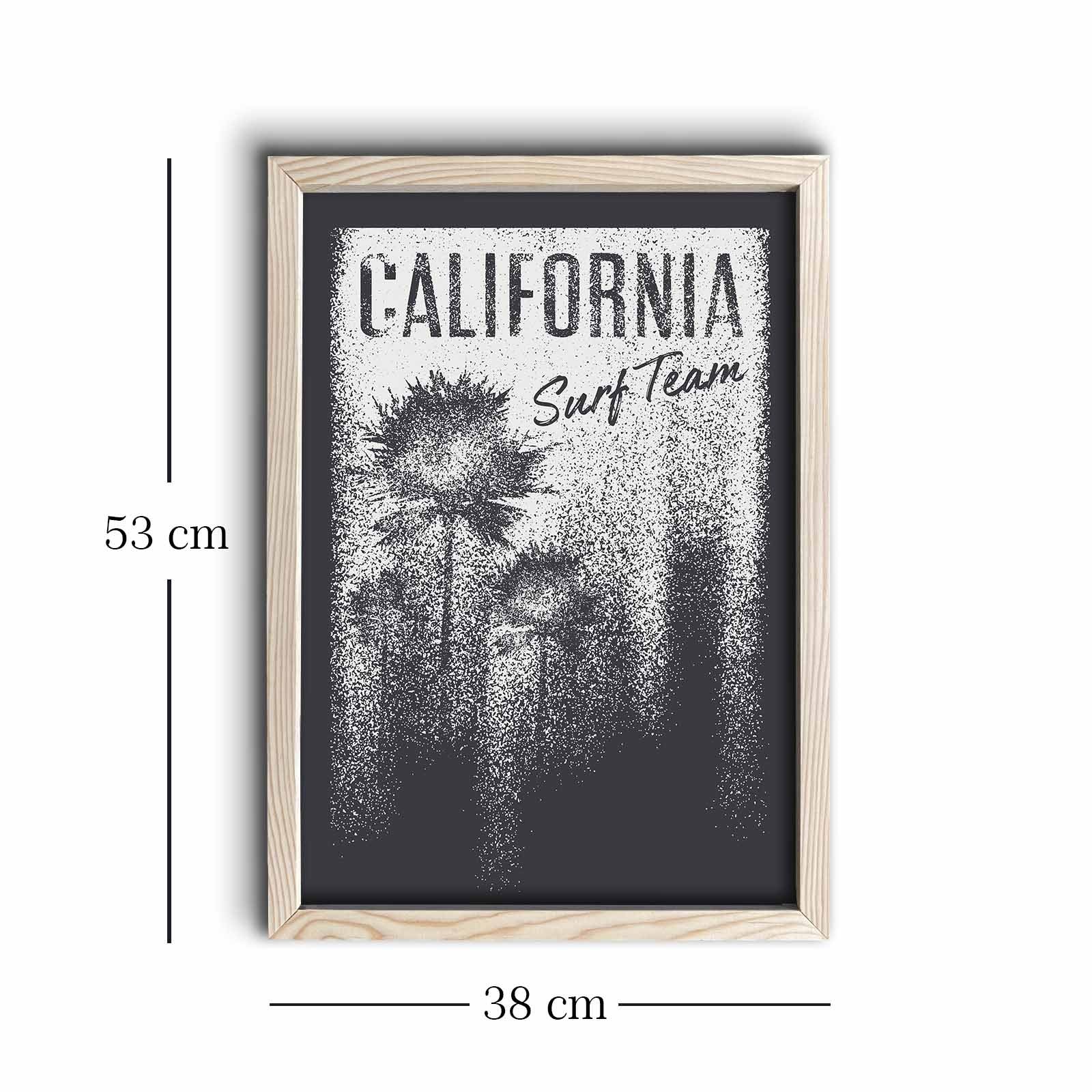 Quadro Decorativo em MDF com Moldura de Madeira KCT-051, Multicolor, 38 x 53 cm