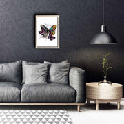 Quadro Decorativo em MDF com Moldura de Madeira, Multicolor (38 x 53 cm) – KCT-056