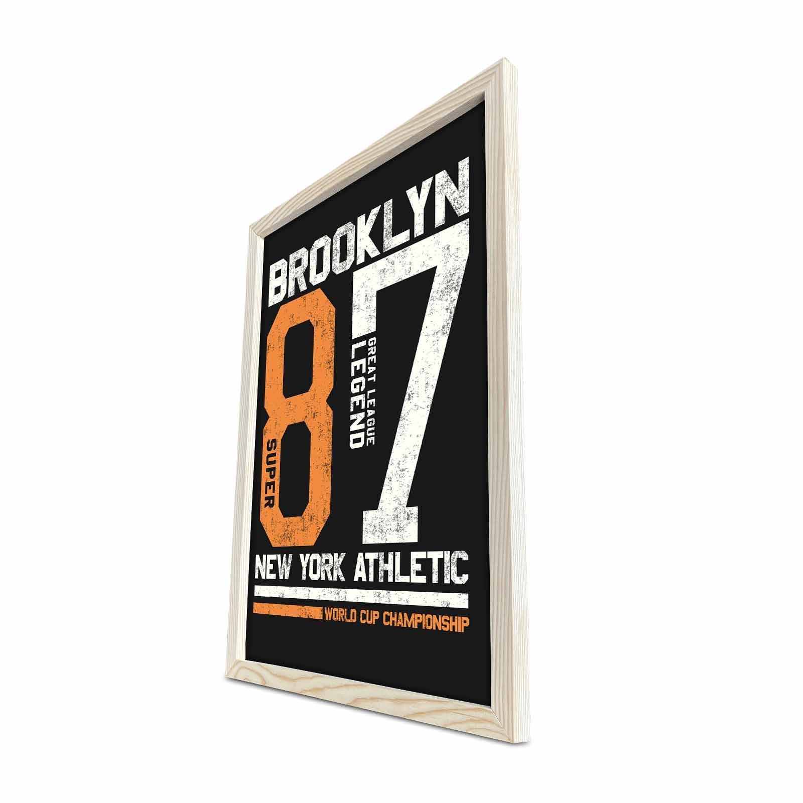 Quadro Decorativo Moldurado em MDF KCT-057, Multicolor, 38 x 53 cm, Moldura de Madeira (MDF 3 mm)