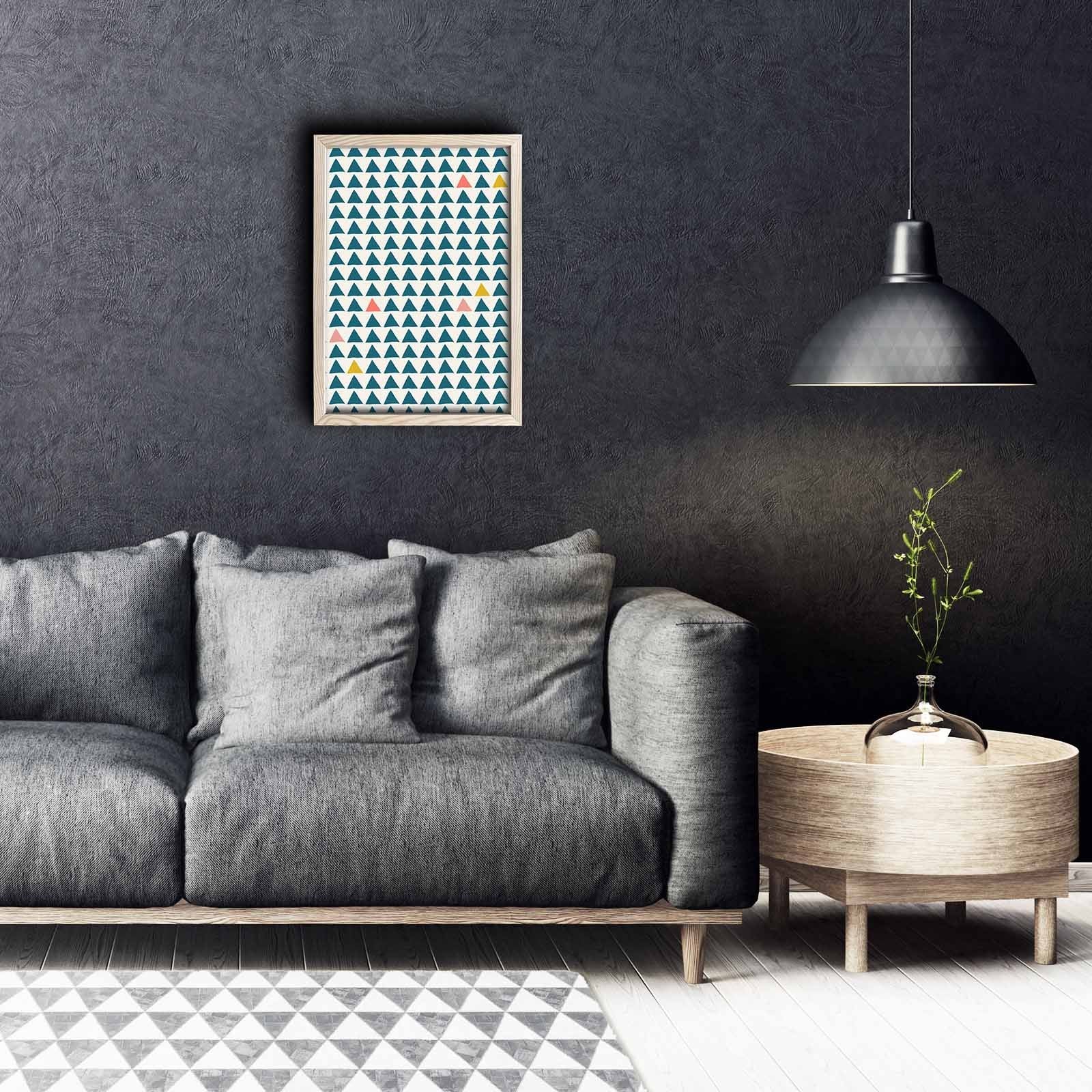 Quadro Decorativo em MDF (3 mm) com Moldura de Madeira, Multicolor, 38 x 53 cm — KCT-059