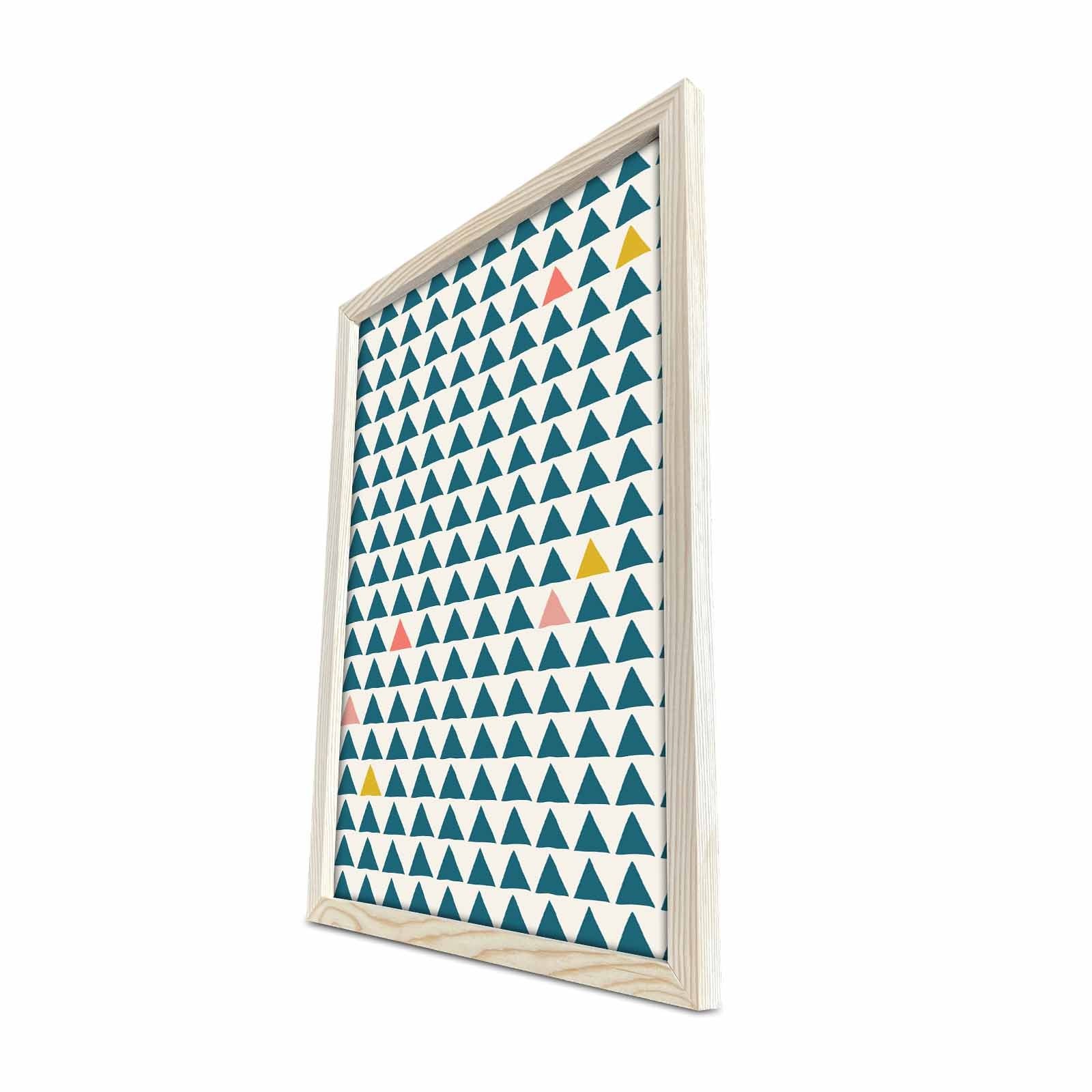 Quadro Decorativo em MDF (3 mm) com Moldura de Madeira, Multicolor, 38 x 53 cm — KCT-059