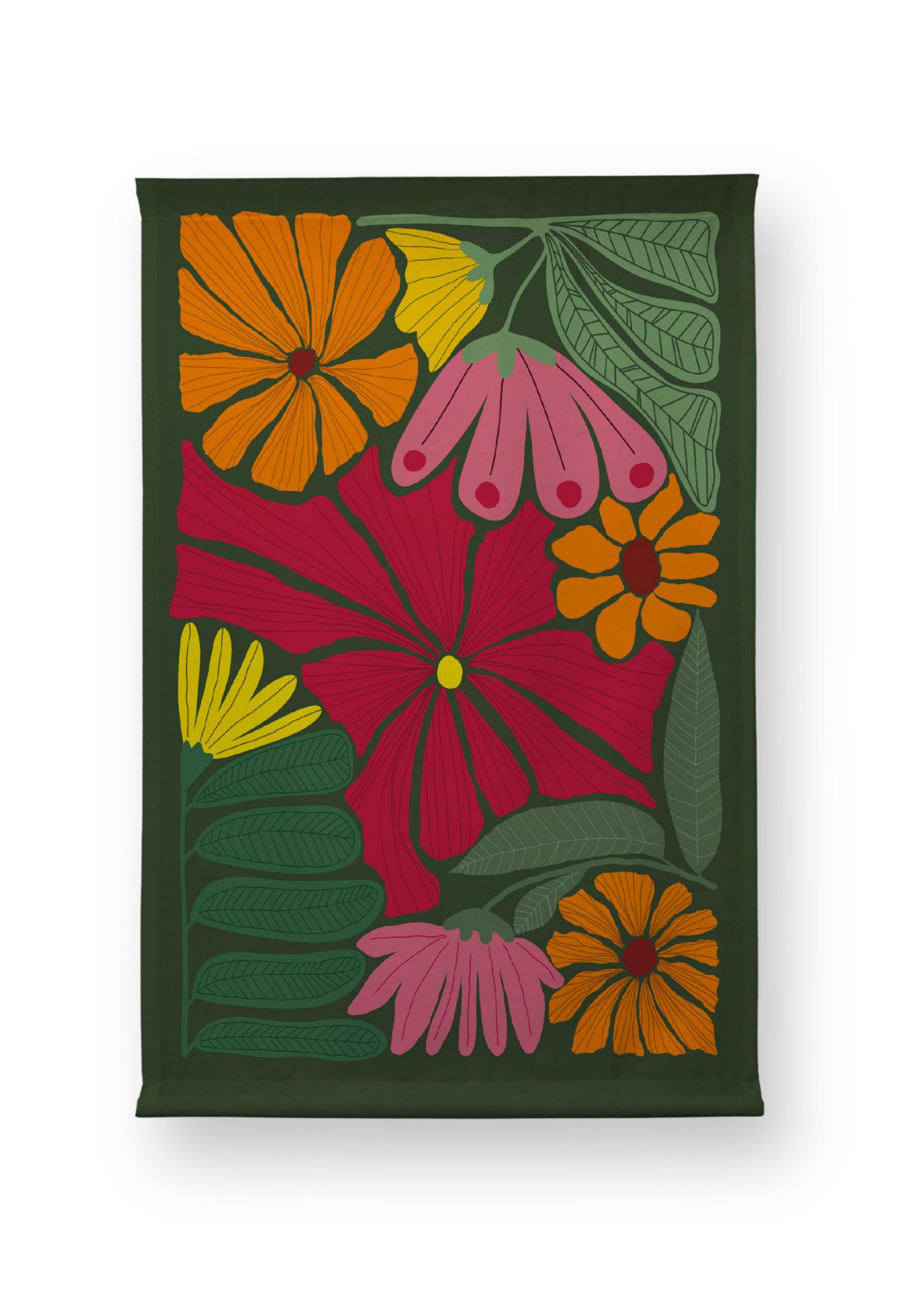 Quadro Decorativo Polybaby 3 Multicolorido 70 x 120 cm – 50% Algodão / 50% Poliéster