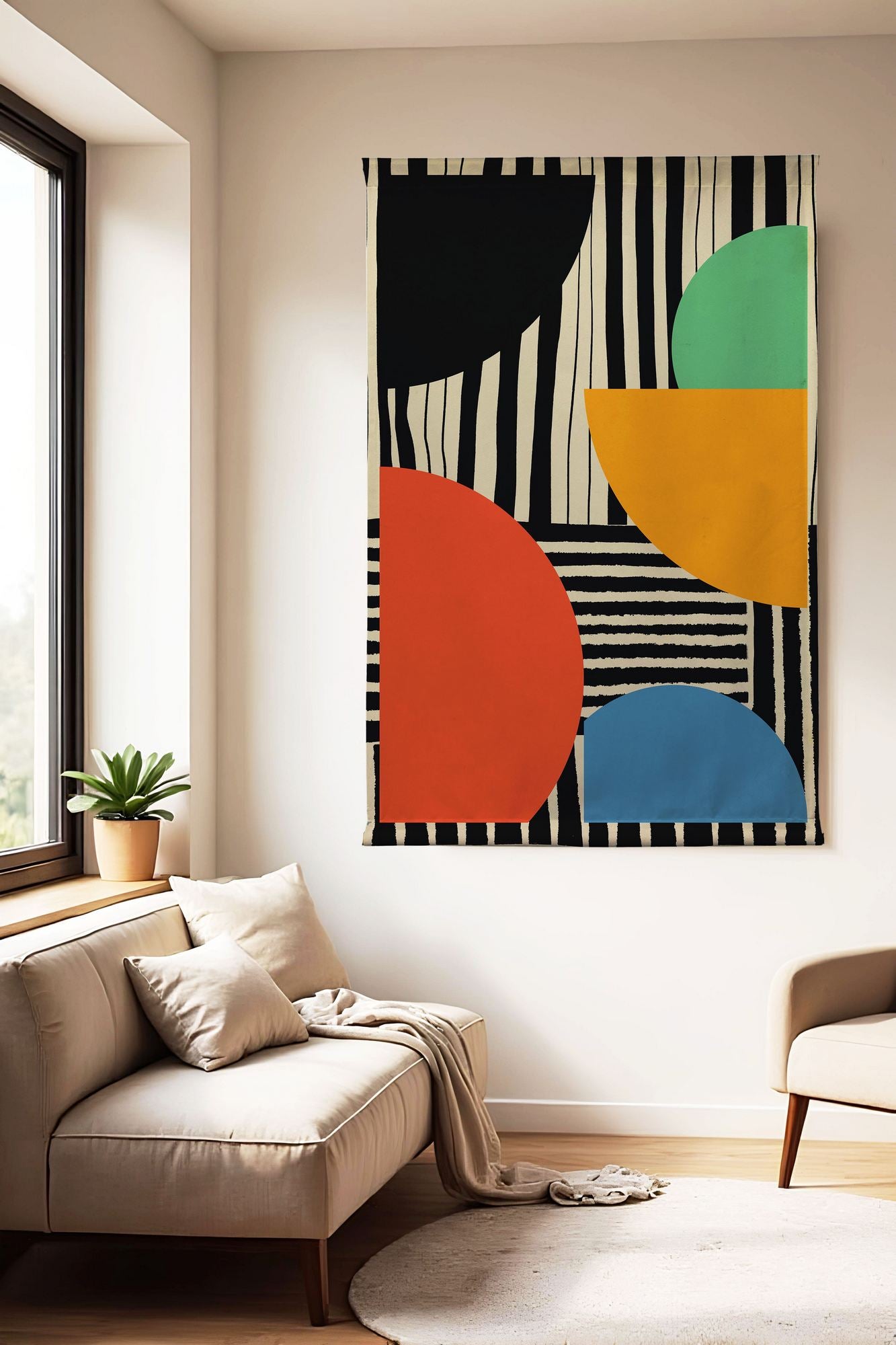 Quadro Decorativo Polybaby 8 70x120 cm Multicolorido – 50% Algodão / 50% Poliéster