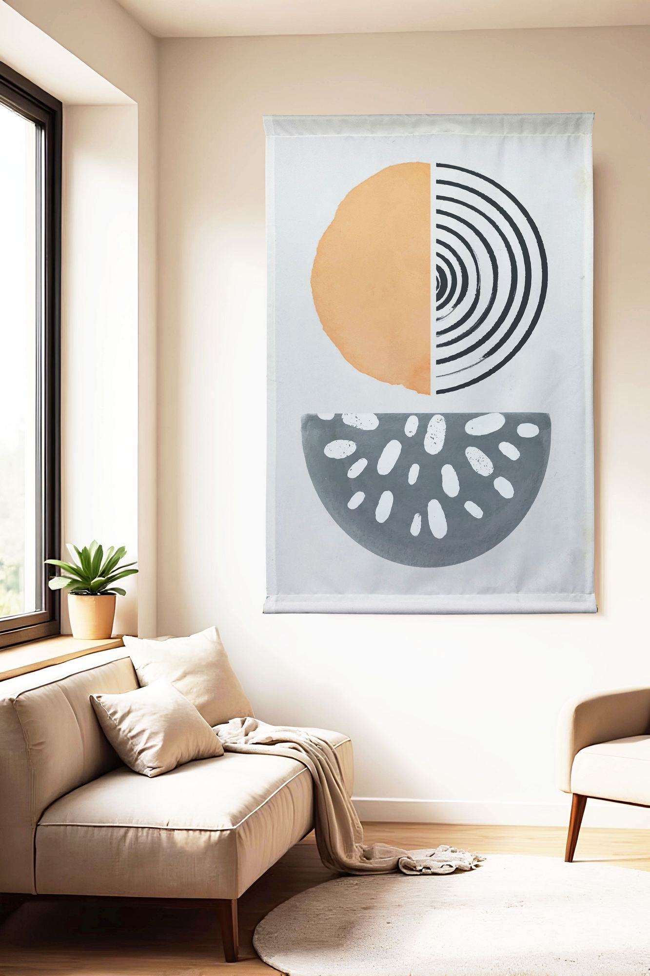 Polybaby 9 – Quadro Decorativo Multicolorido 70 x 120 cm (50% Algodão / 50% Poliéster)