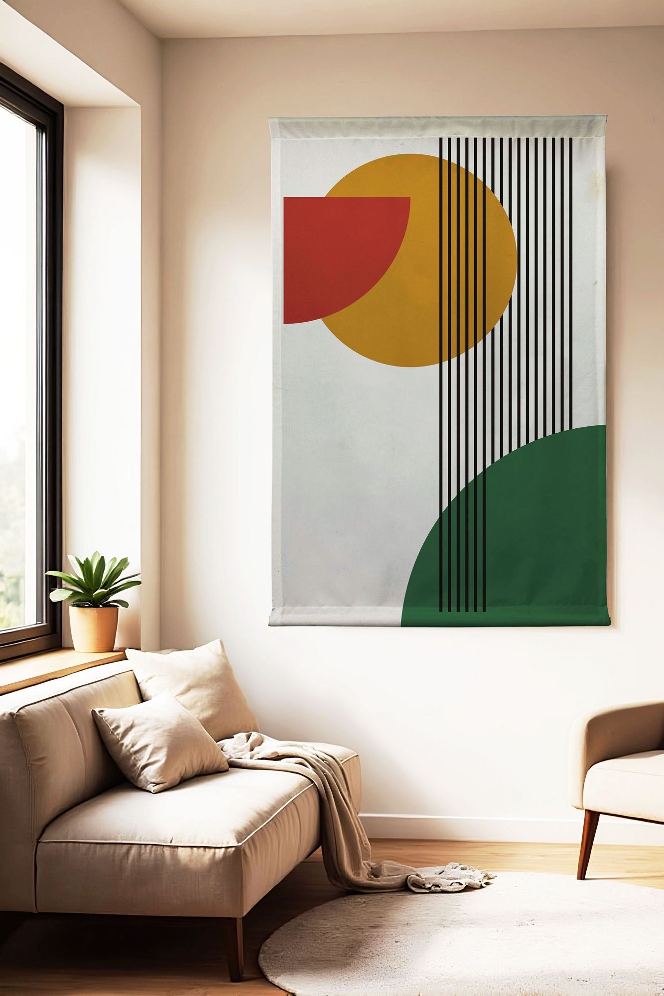 Quadro Decorativo Polybaby 11, 70x120 cm, Multicolor (50% Algodão / 50% Poliéster)