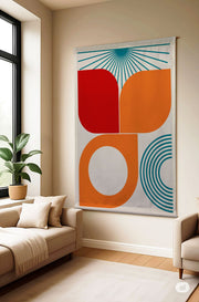 Quadro Decorativo Polybaby 12, Multicolor, 70x120 cm – Tecido 50% Algodão / 50% Poliéster