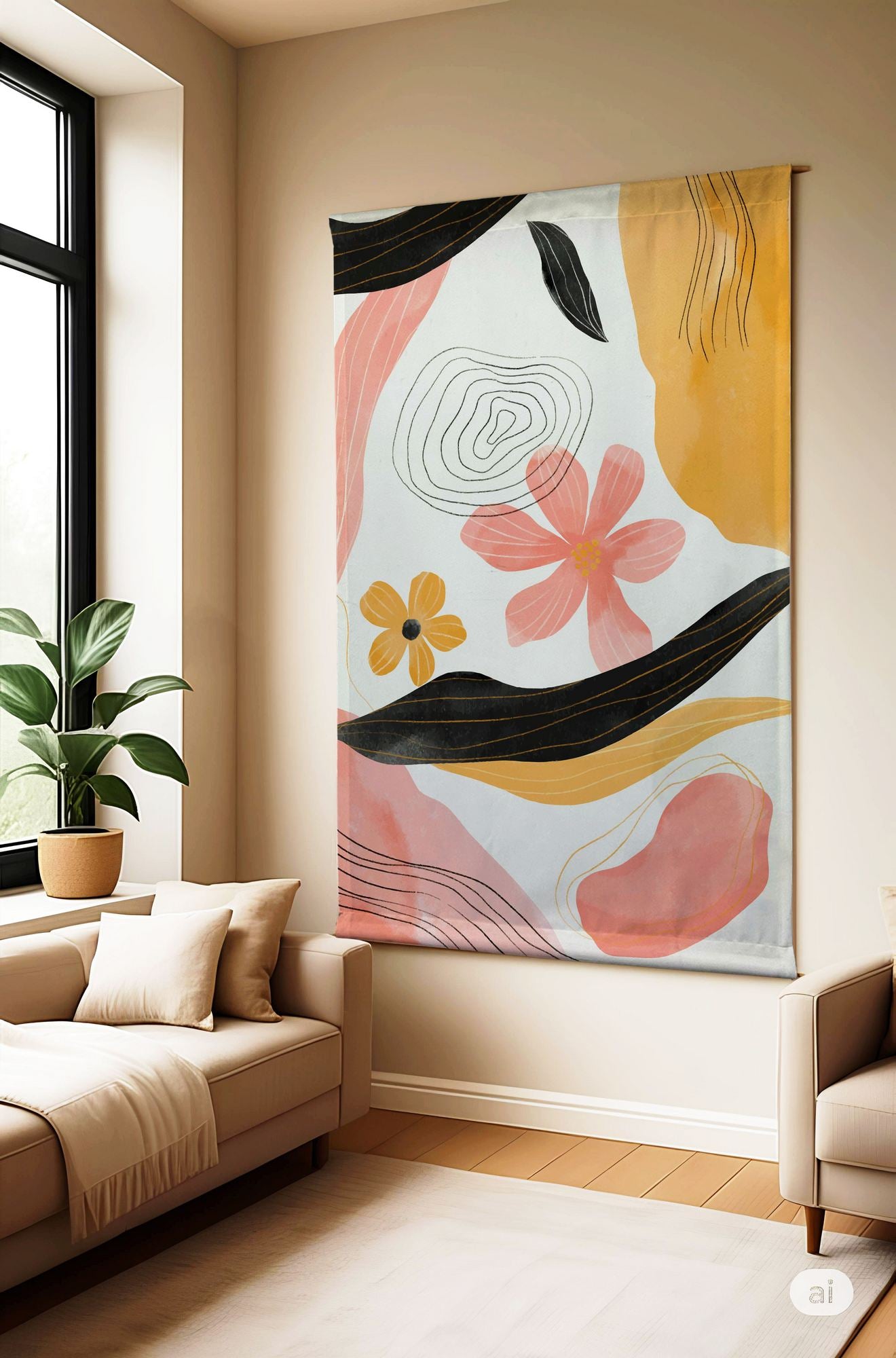 Tela Decorativa Multicolor Polybaby 13 (70 x 120 cm) – Algodão/Poliéster