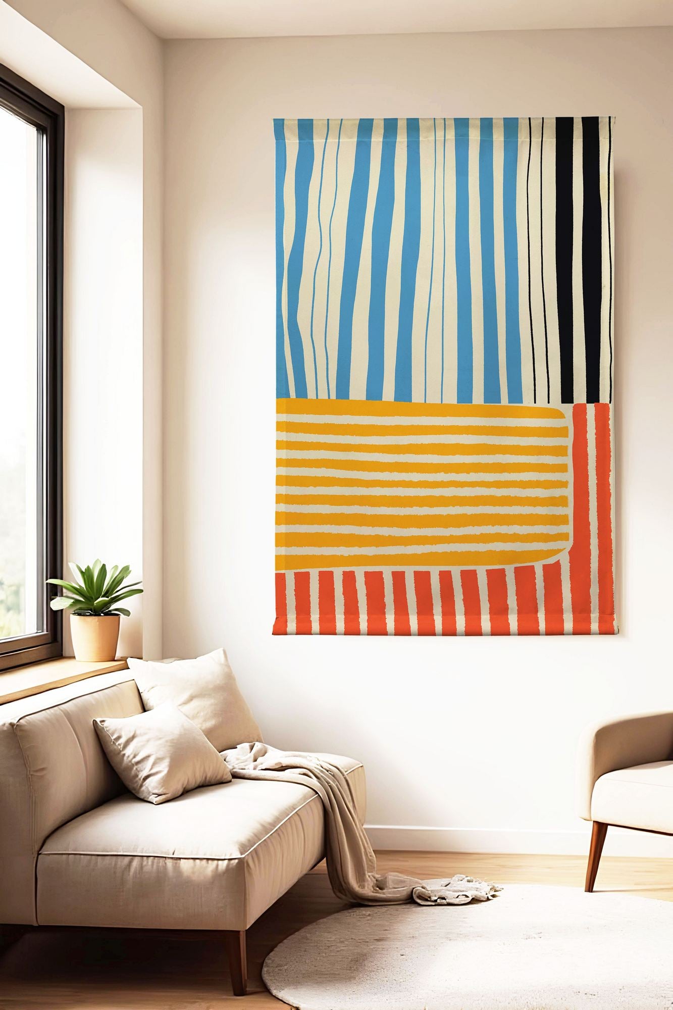 Tela Decorativa Polybaby 14 Multicolor 70 x 120 cm — 50% Algodão / 50% Poliéster